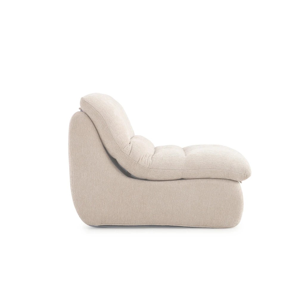 3 Zzz Atelier Capri Armless Floor Lounge Chair - Beige, 3 of 7