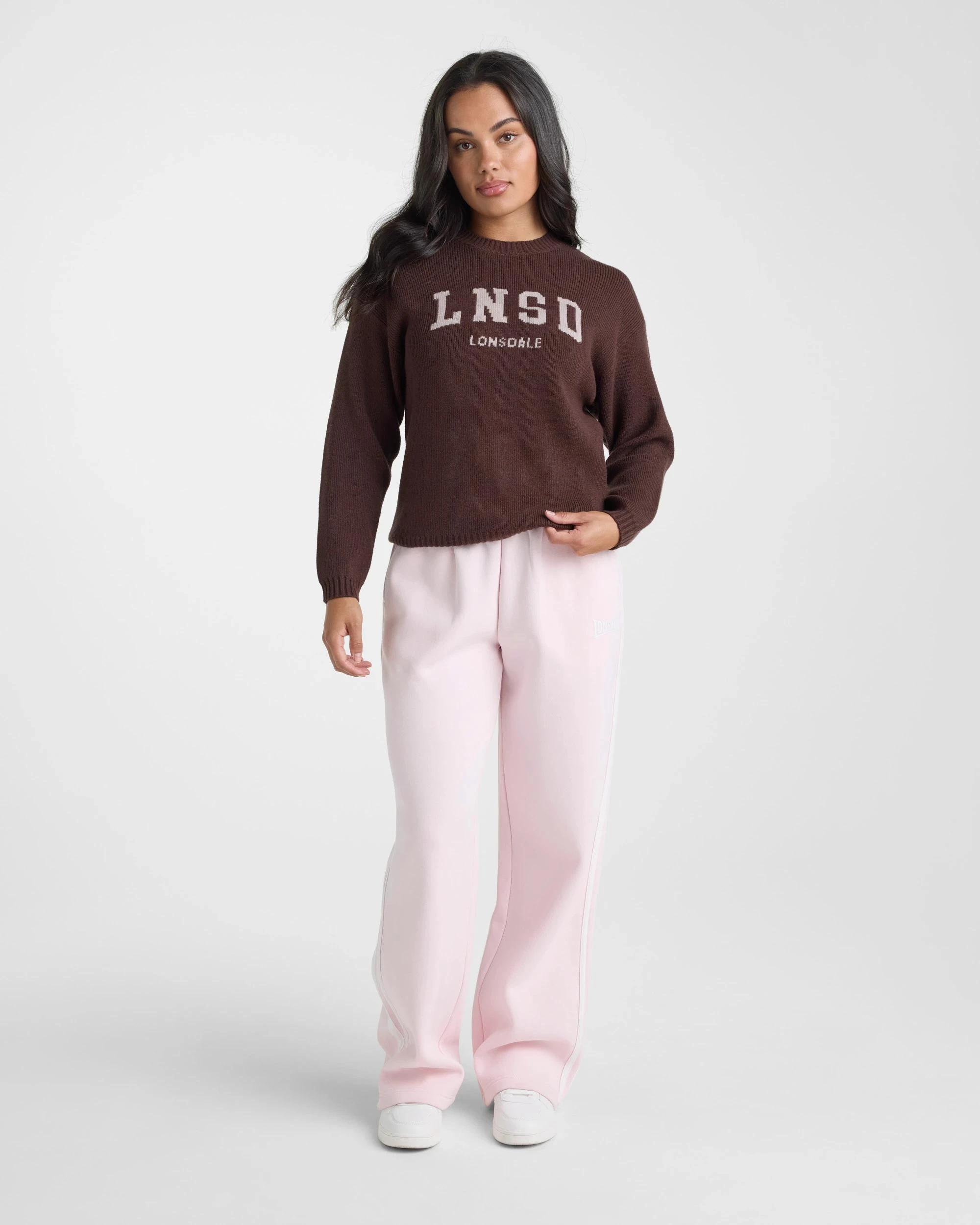 4 Lonsdale London Knit Crew CHOCOLATE, 4 of 4