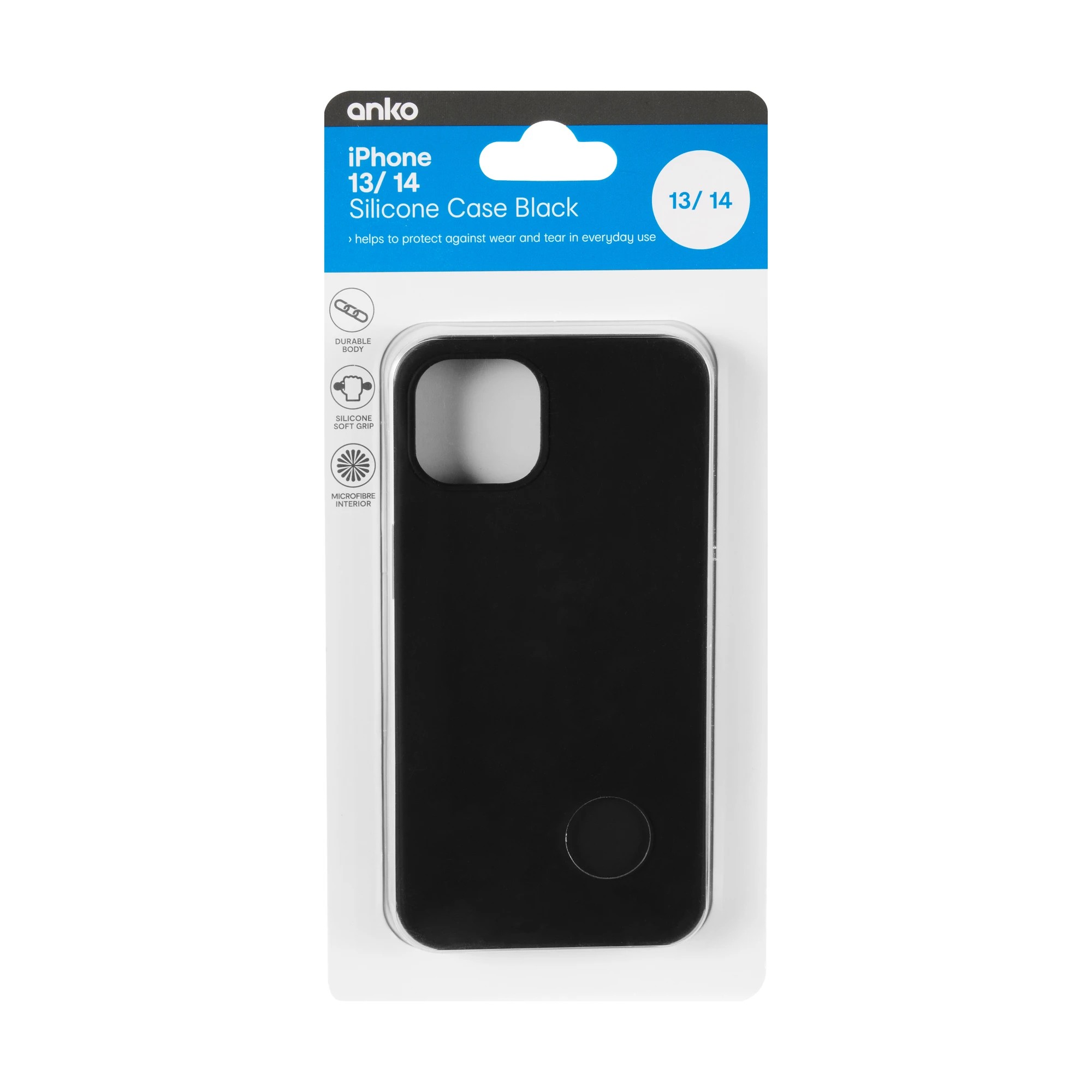 6 iPhone 13/14 Silicone Case - Black, 6 of 6