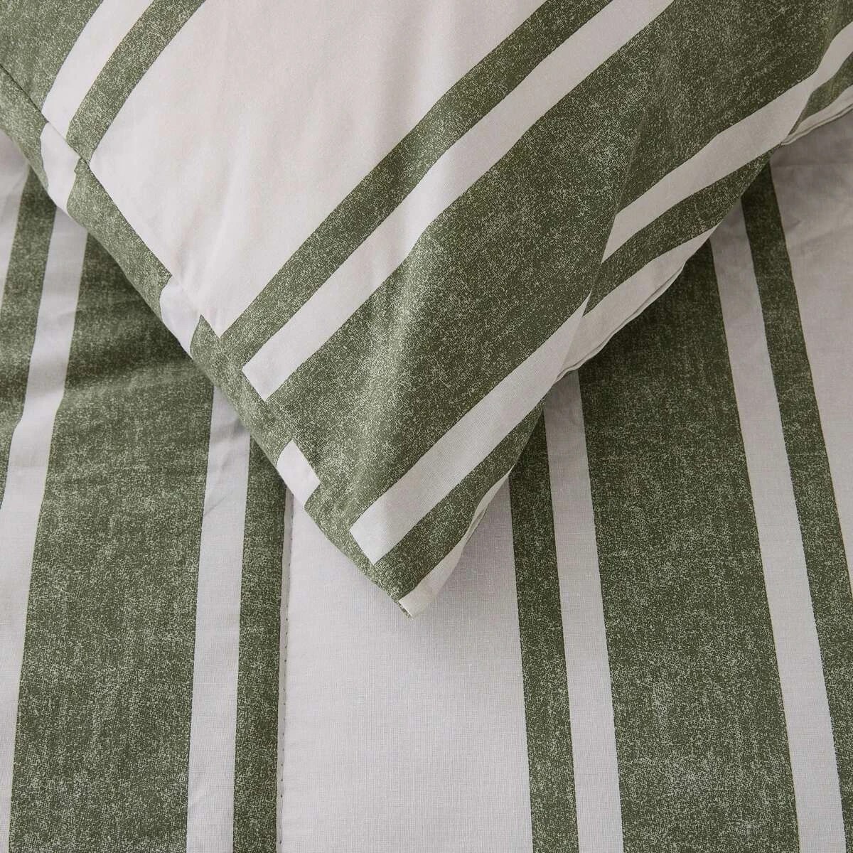 4 Eden Reversible Comforter Set - King Bed, Green, 4 of 7