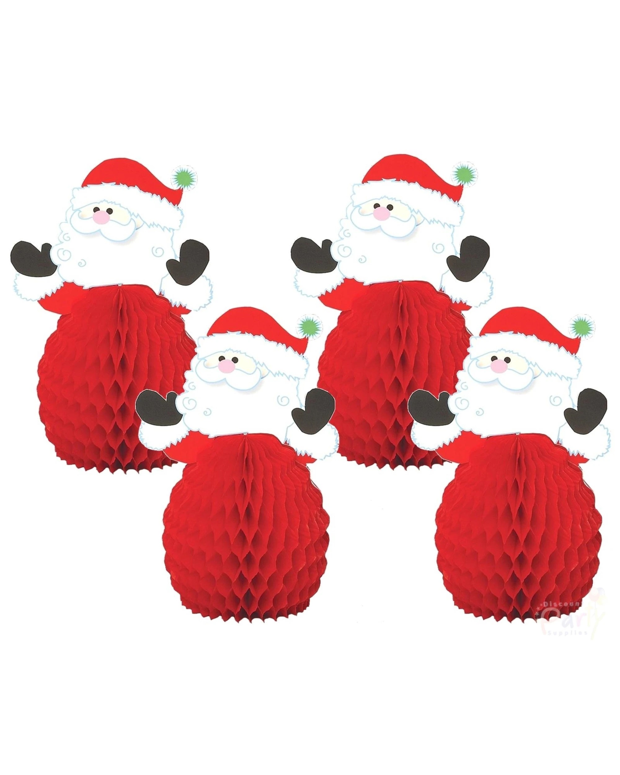 1 Unique Santa Claus Mini Centrepieces Set of 4, 1 of 2