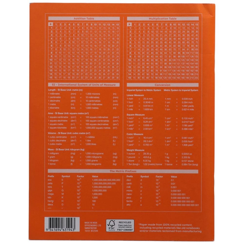 4 Studymate A4 Recycled 8mm Ruled Botany Book 96 Page, 4 of 4