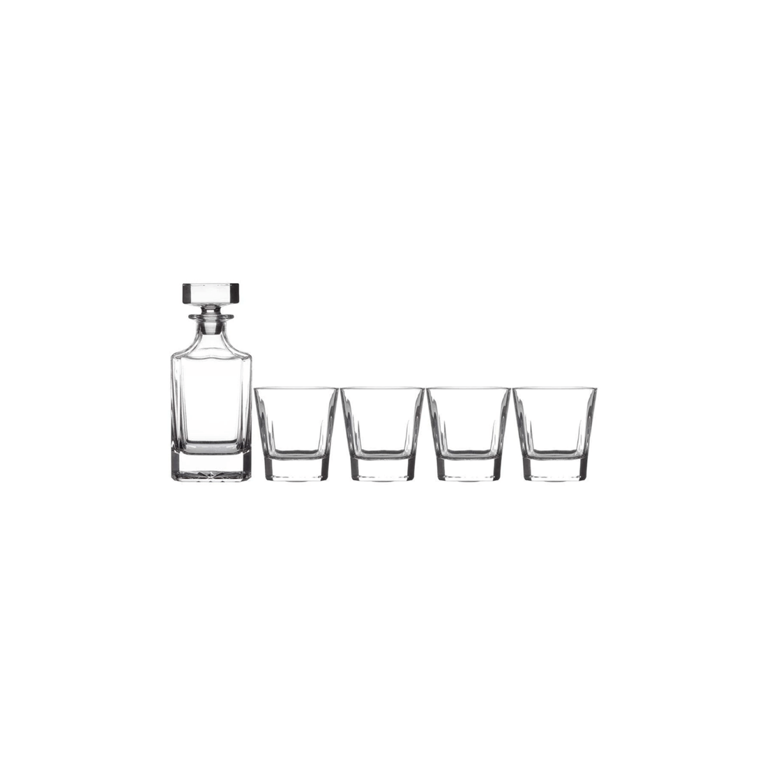 1 Maxwell & Williams 5pc Diamante Whisky Decanter 750ml 4x320ml Tumblers
 - Plain, 1 of 2