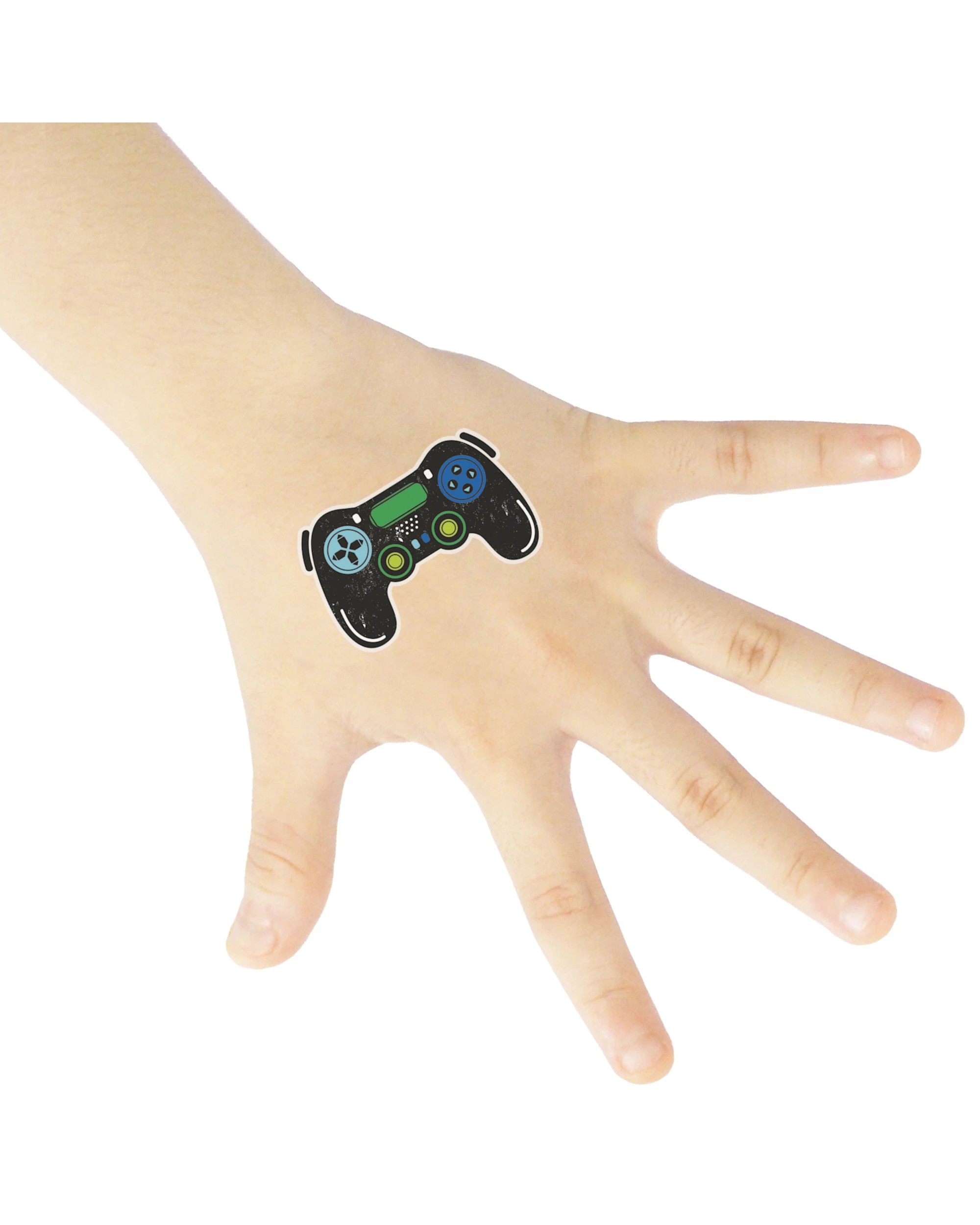 2 Unique Gamer Birthday Tattoos Pack of 24, 2 of 3