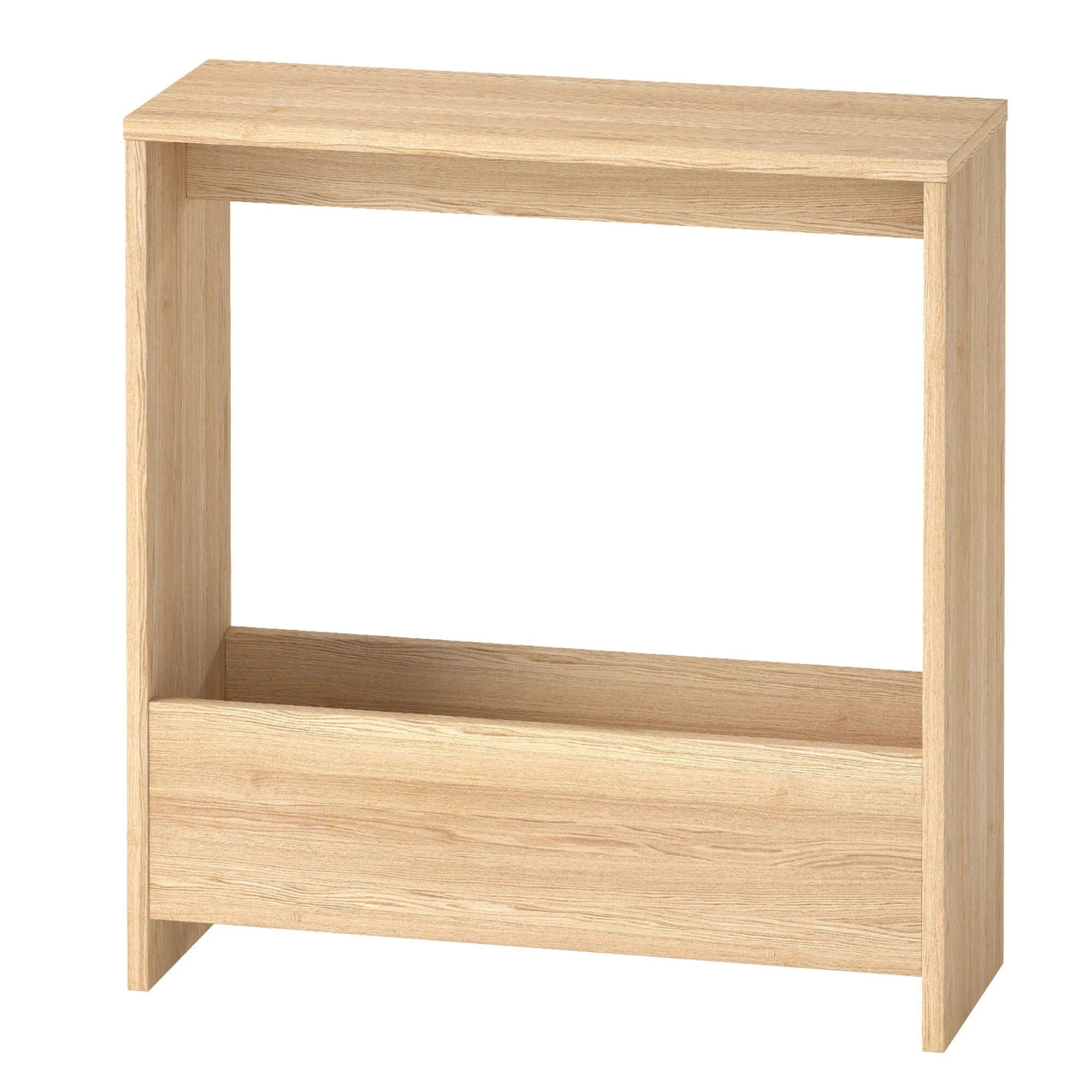 1 Levede Slim Side Table Two-Tier - Natural, 1 of 9