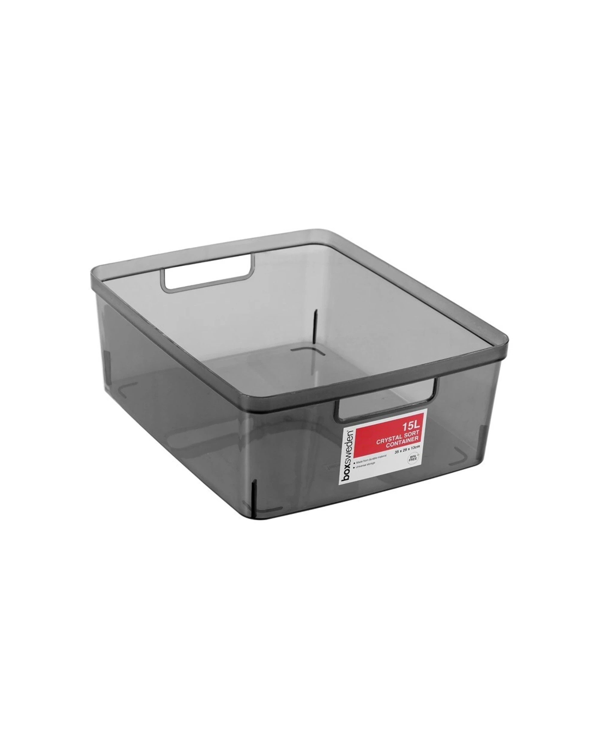 3 Boxsweden 2PK Crystal Sort Container 15L Set 35X29X13cm - Multi, 3 of 5