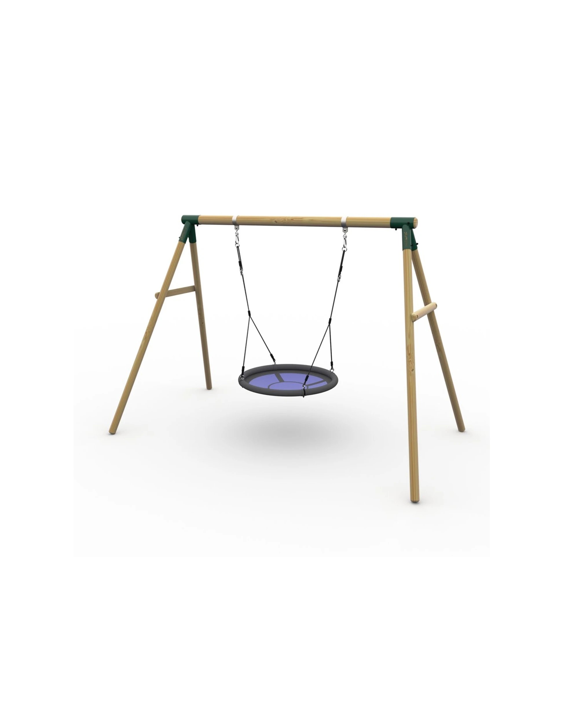 1 Plum Play Au Wooden Nest Swing Set Spider Monkey Ages 3 And Up Eco Friendly
 - Multi, 1 of 6