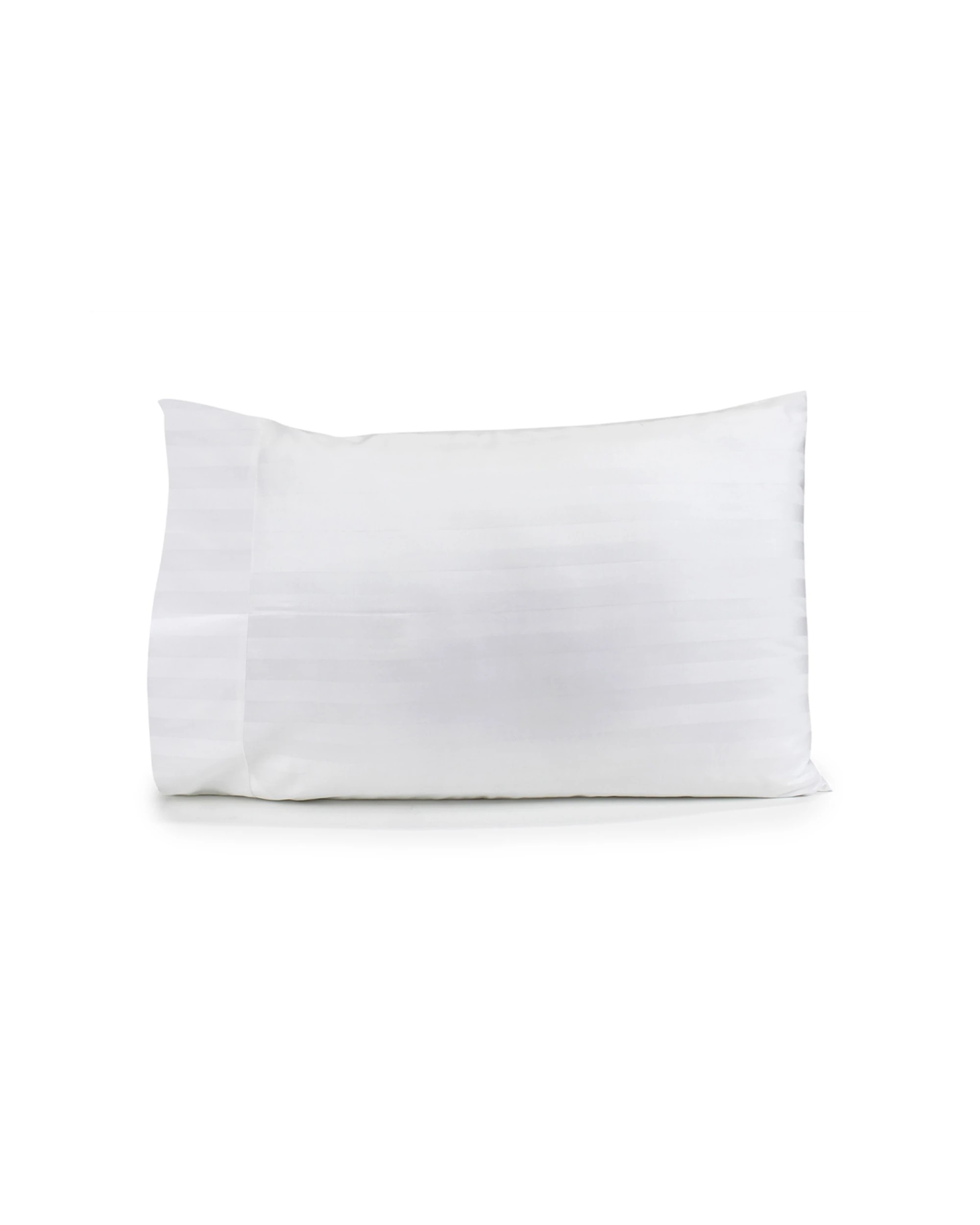 1 Jason Commercial Satin Stripe Pillow Case with Cuff 48x73cm - White, 1 of 1