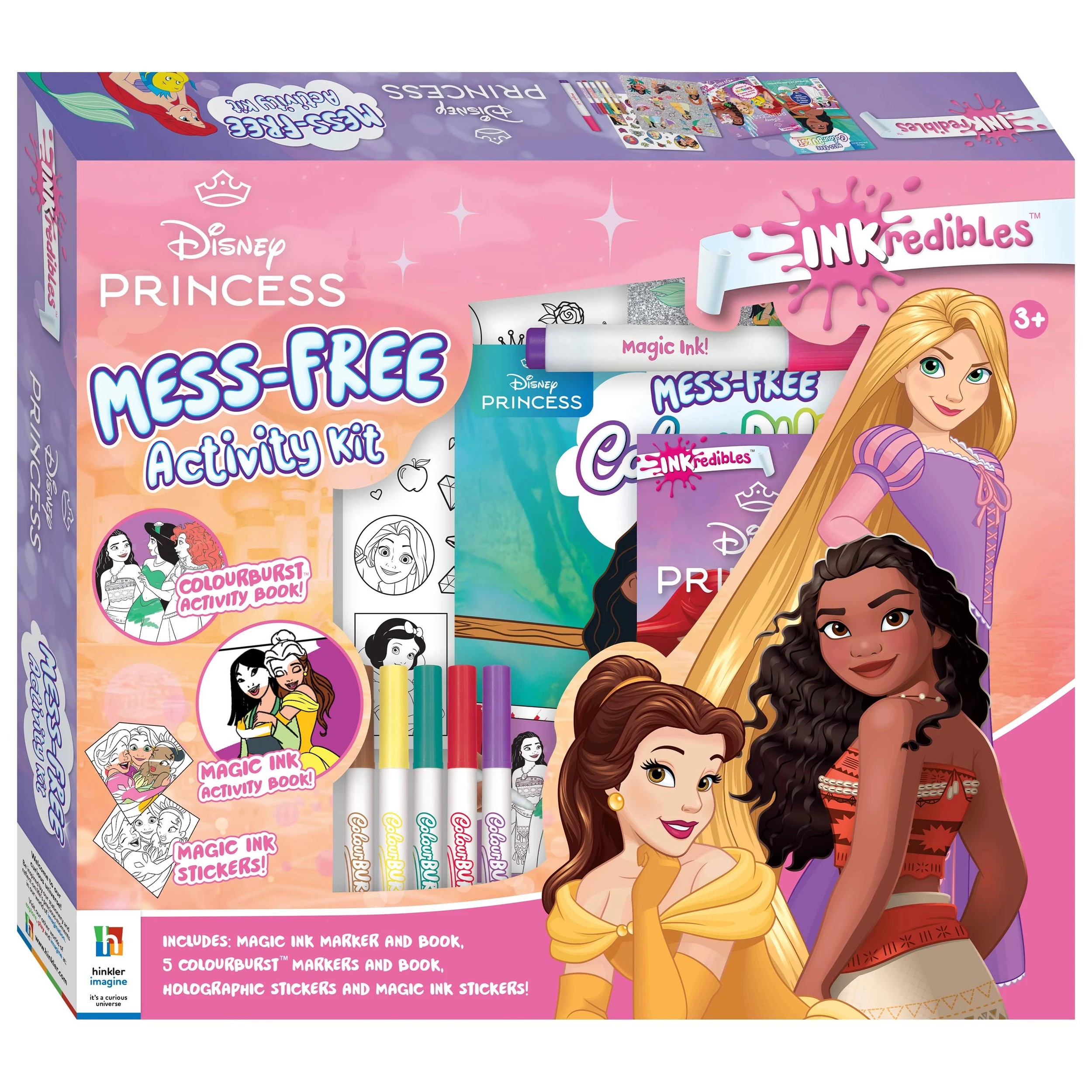 1 INKredibles Disney Princess Mess-Free Activity Kit - Book, 1 of 9