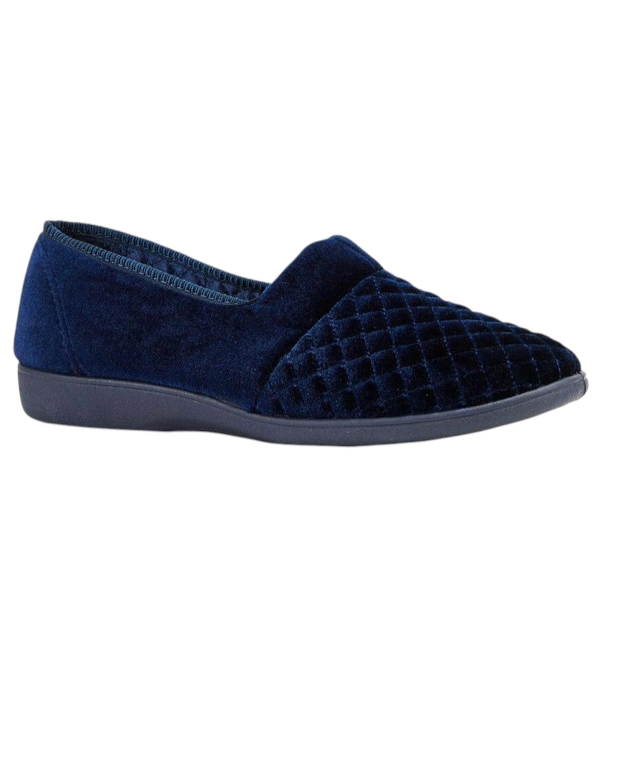 1 Grosby Womens Marcy Slippers Deep Navy Moccasins Shoes Slip On DEEP NAVY, 1 of 3