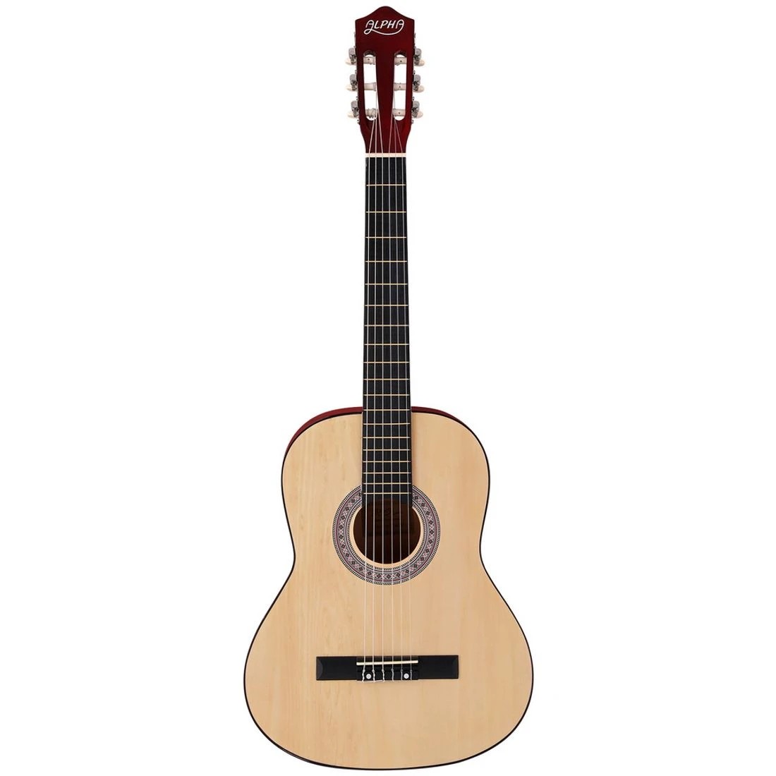 3 Alpha 39 Inch Classical Guitar Wooden Body Nylon String Beginner Gift - Natural, 3 of 7