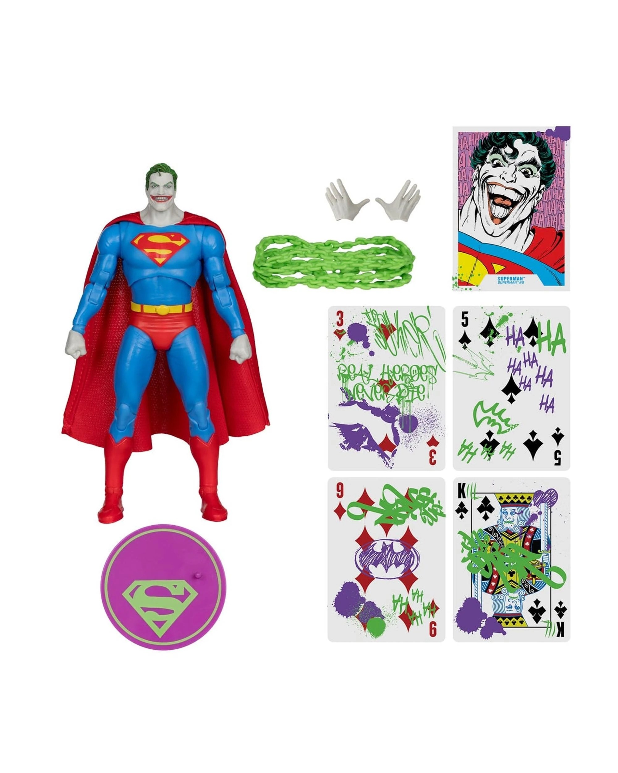 6 DC Multiverse Gold Label Superman #9 Superman - Jokerized -  7 inch Action Figure, 6 of 9