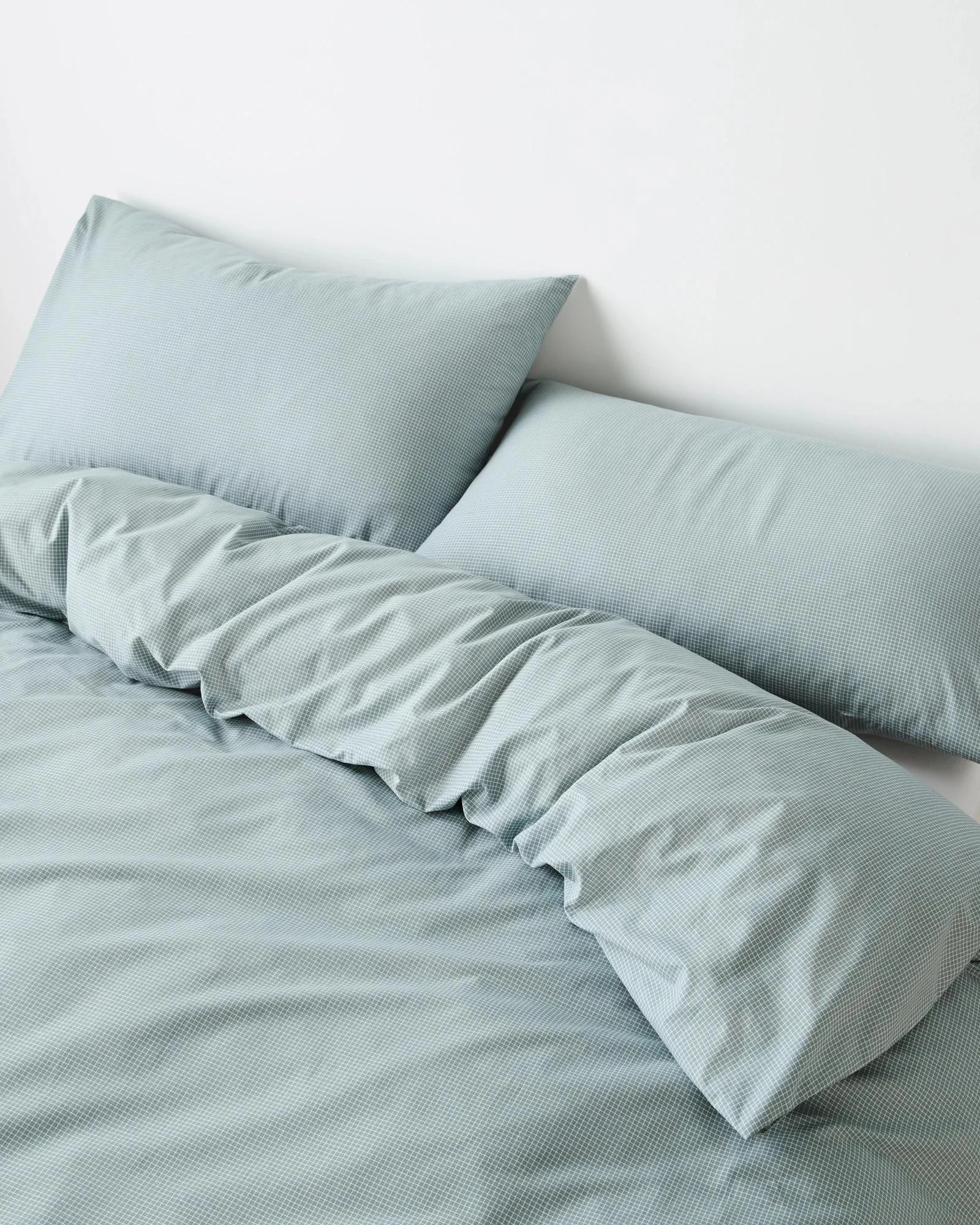 2 Target Harlow Mini Grid Cotton Quilt Cover Set - Queen Bed - Green, 2 of 3