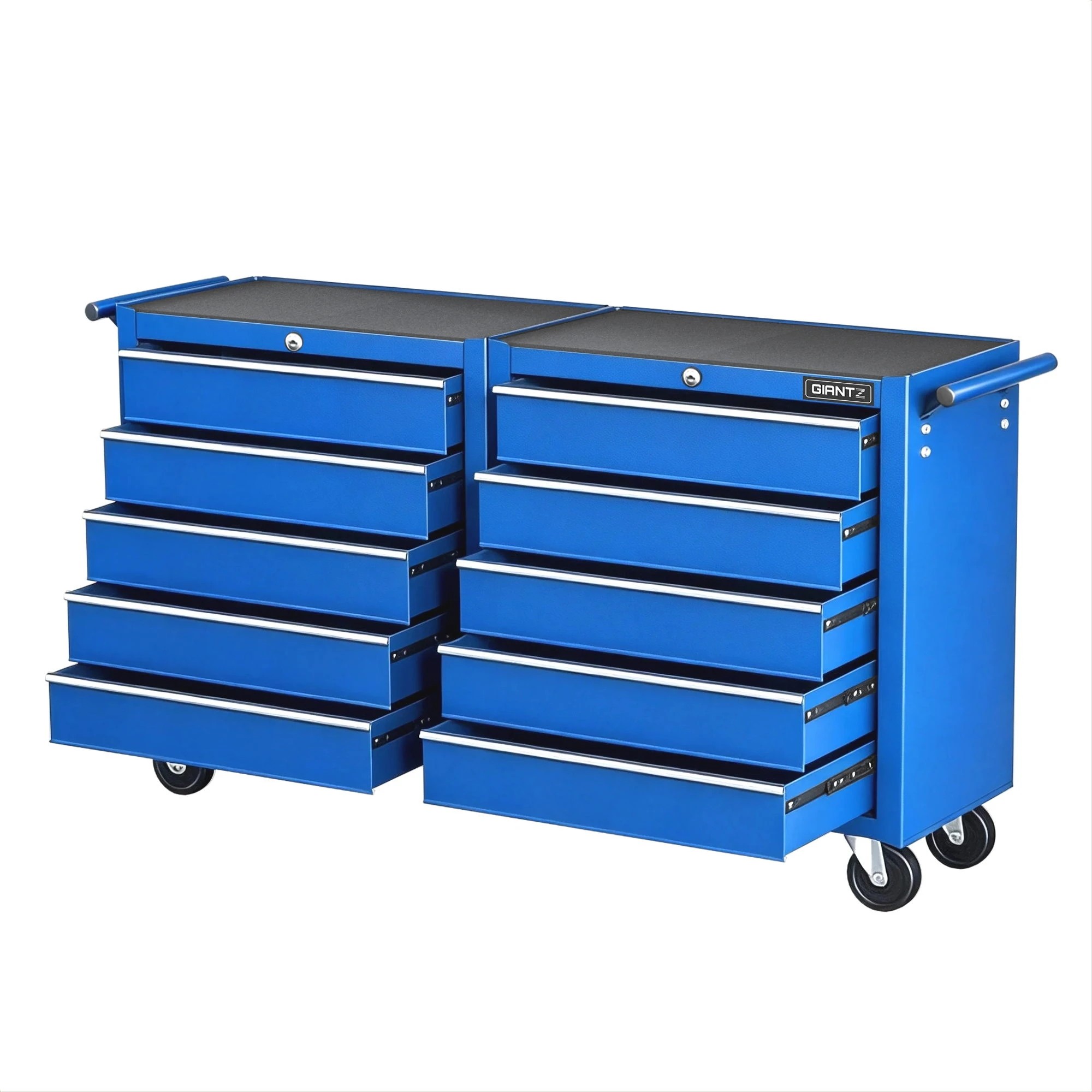 1 Giantz Tool Chest Trolley 10 Drawers Toolbox Storage - Blue, 1 of 1
