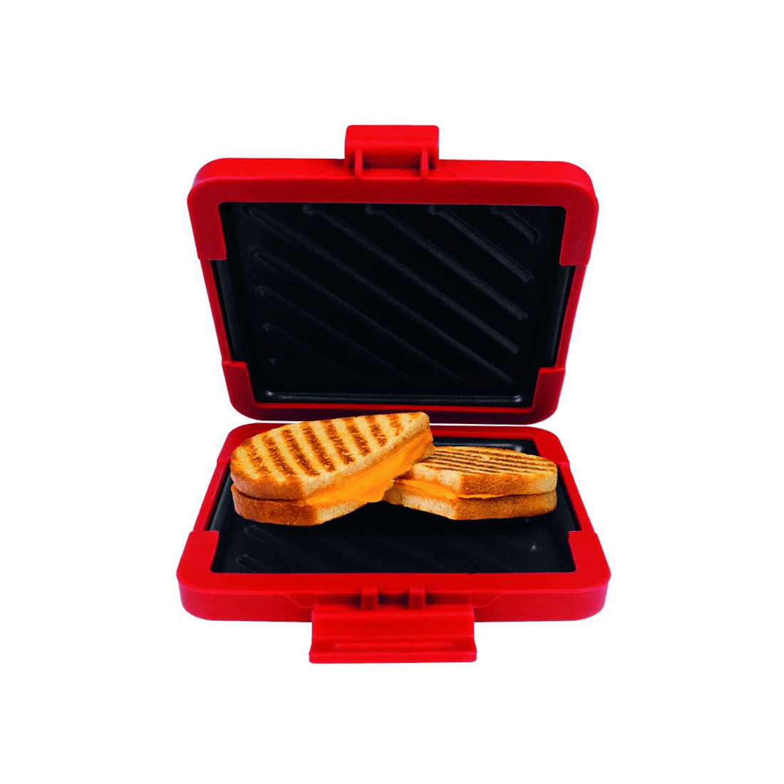 1 Eezee's Muncheez Microwave Toastie Maker Non-stick Sandwich Press Red 18cm
 - Red, 1 of 8