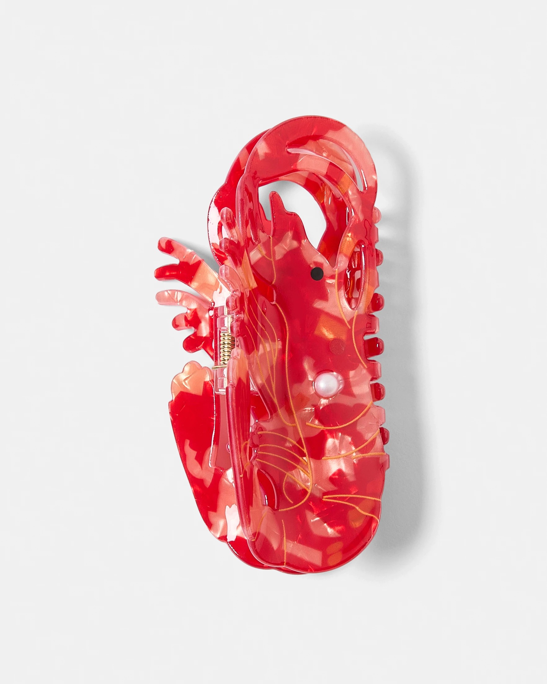 1 Red Prawn Claw Hair Clip, 1 of 4