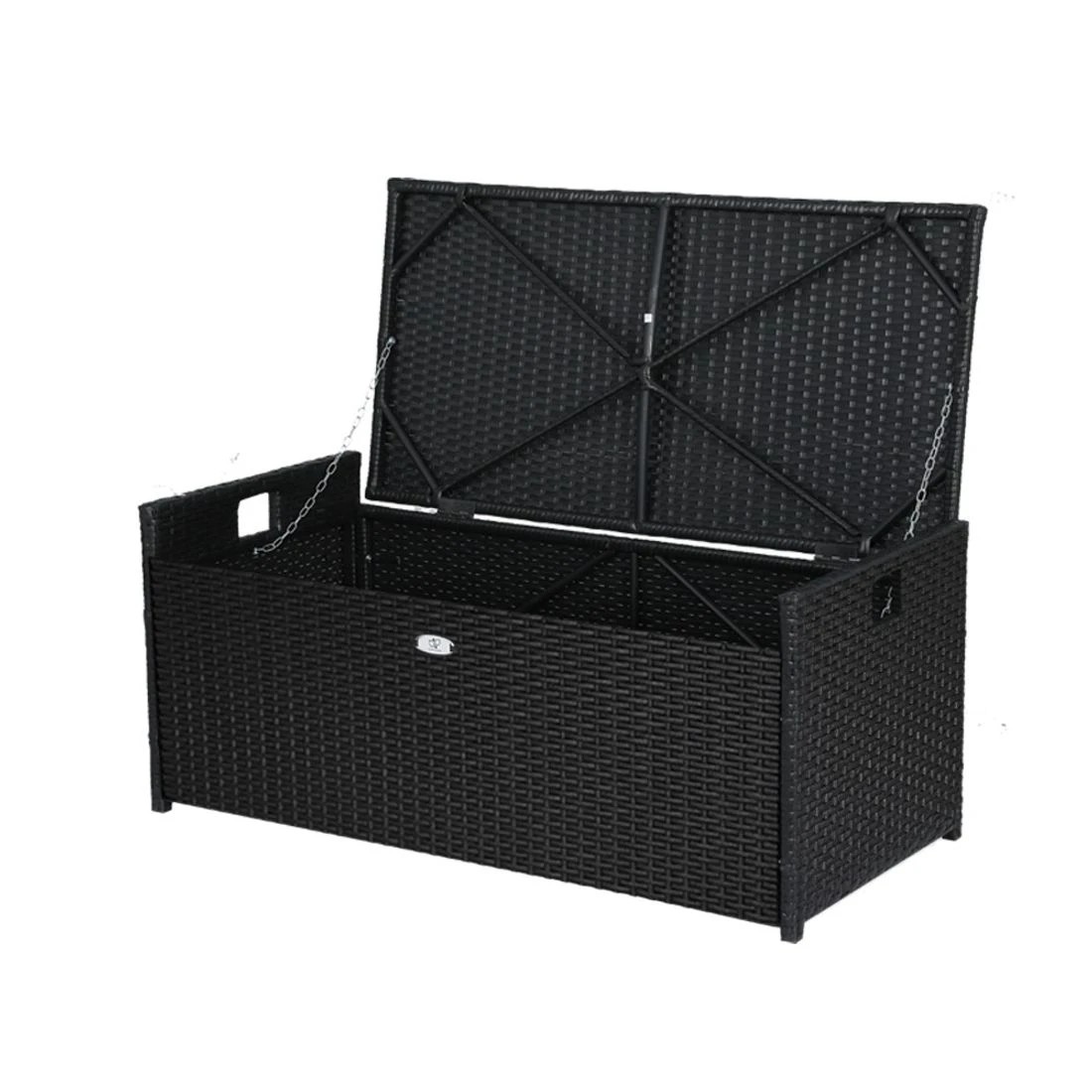 4 Gardeon Outdoor Storage Bench - Black, 4 of 7
