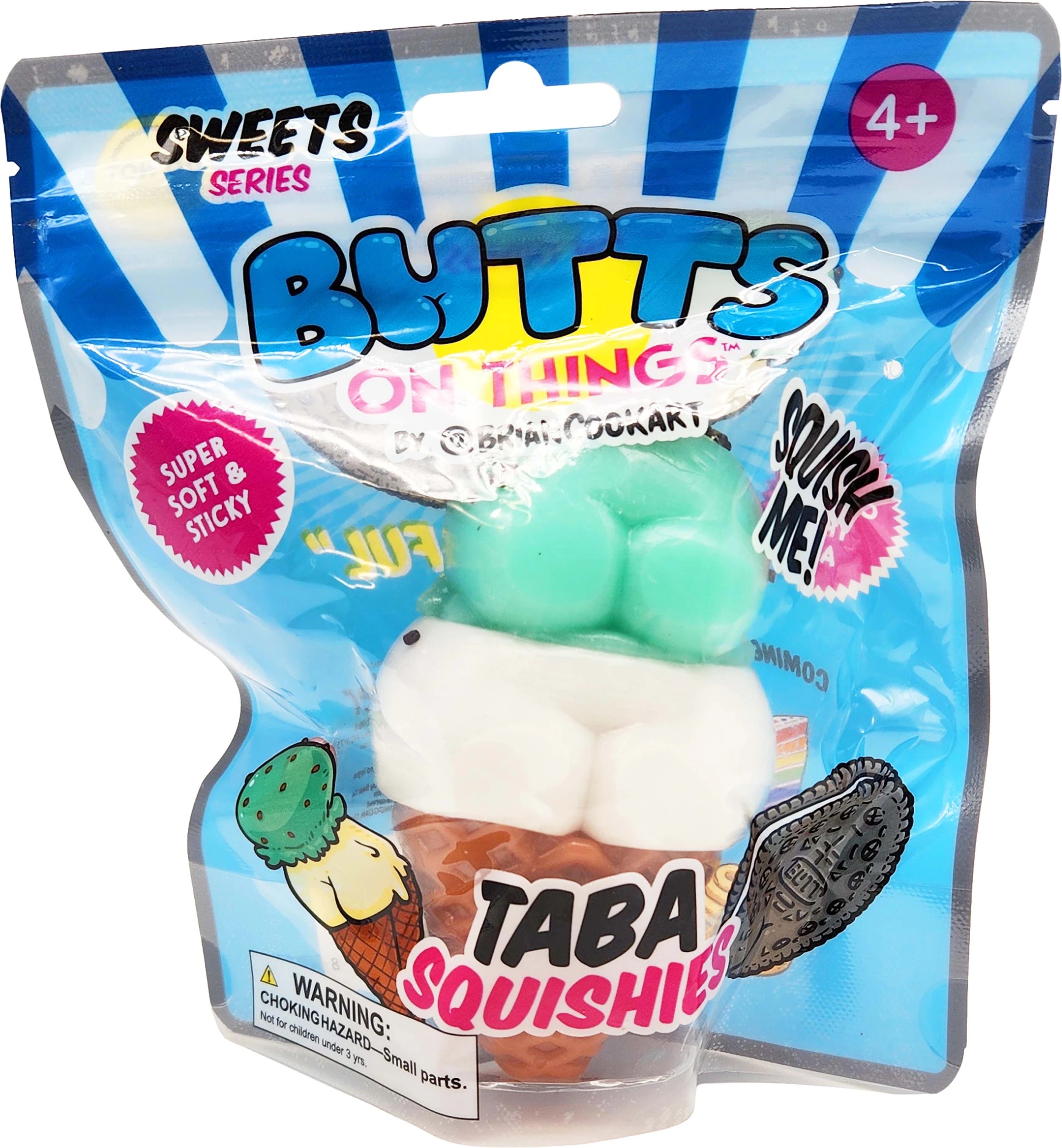 3 Butts On Things Taba Squishies - Assorted, 3 of 9