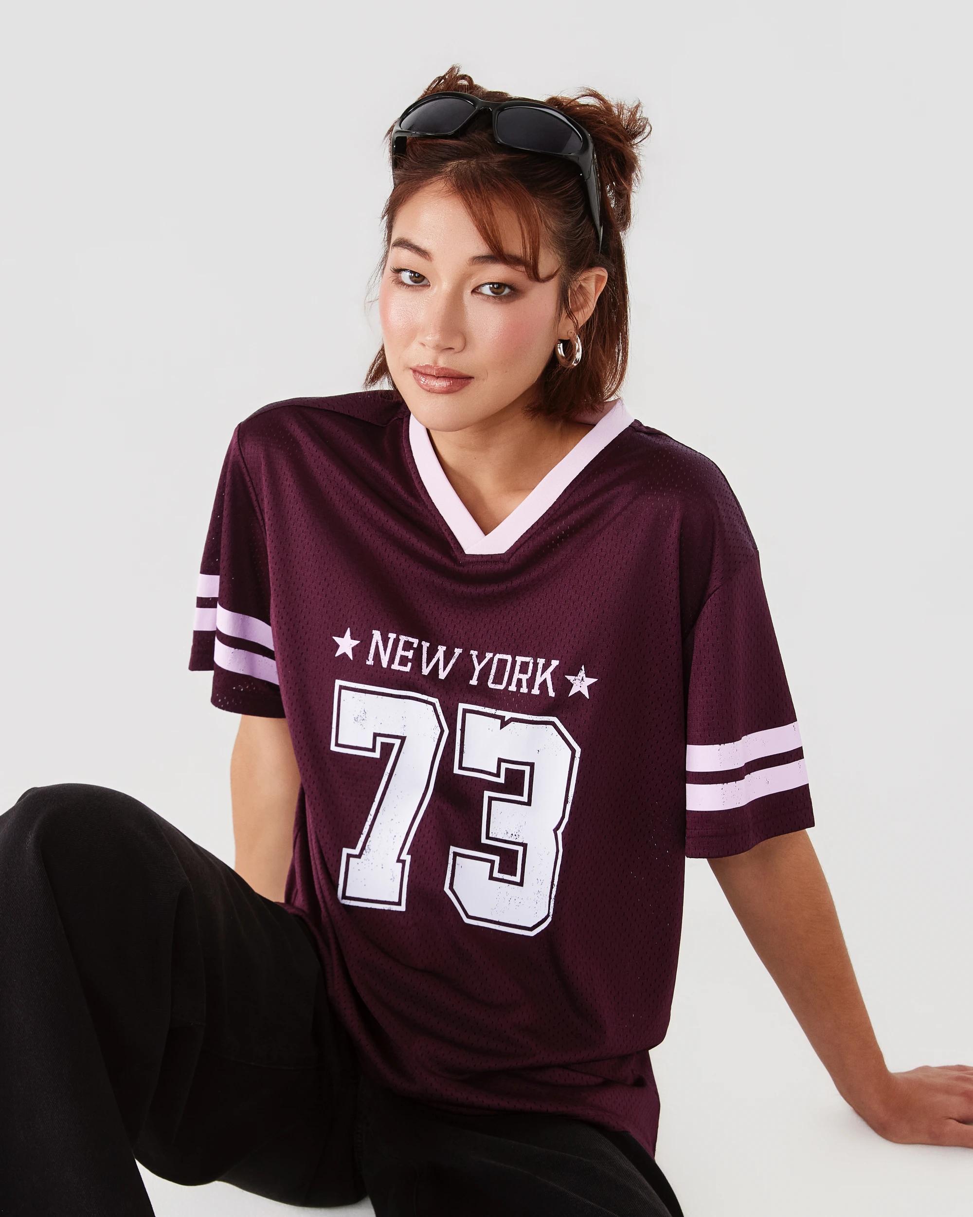 9 Short Sleeve Varsity Top Red Royale, 9 of 10