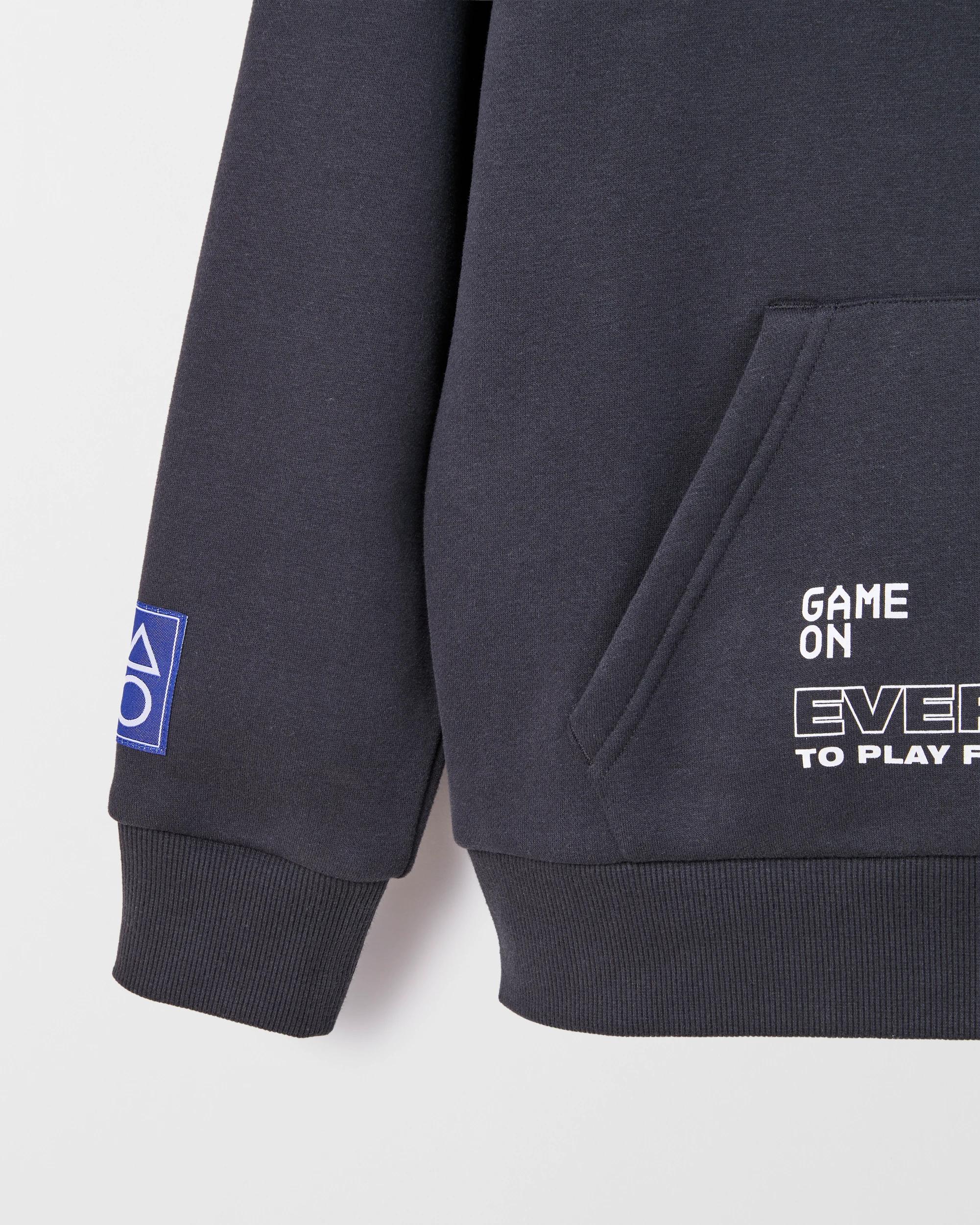 2 PlayStation Australian Cotton Blend Popover Sweat Top BLACK, 2 of 3