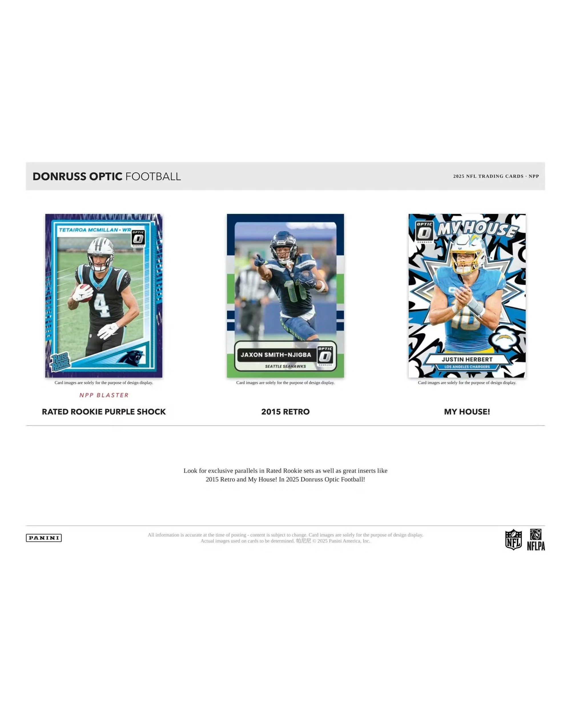 7 Panini 2025 NFL Donruss Optic Football Mega Box, 7 of 9