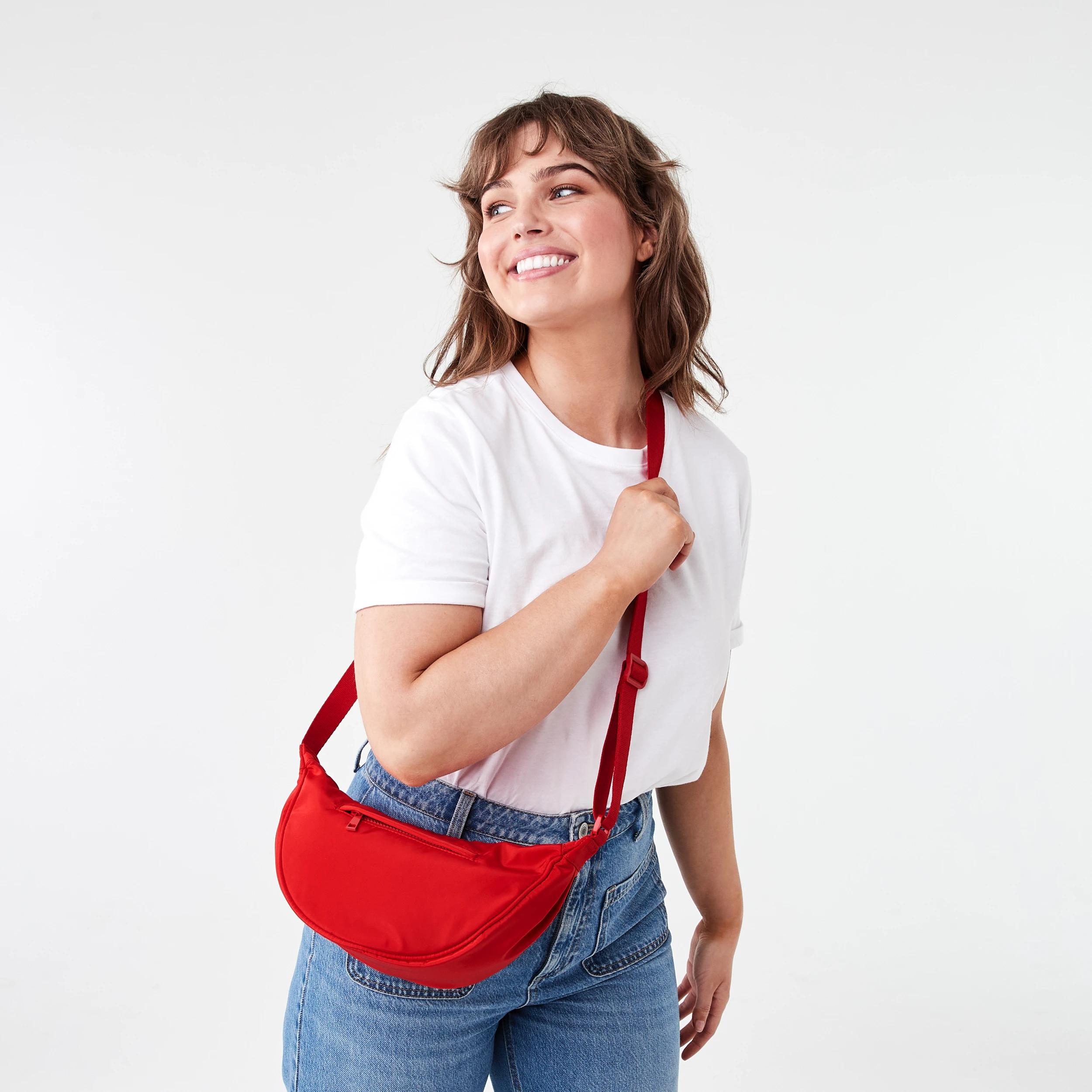 5 Urban Crescent Sling Bag STRAWBERRY, 5 of 5