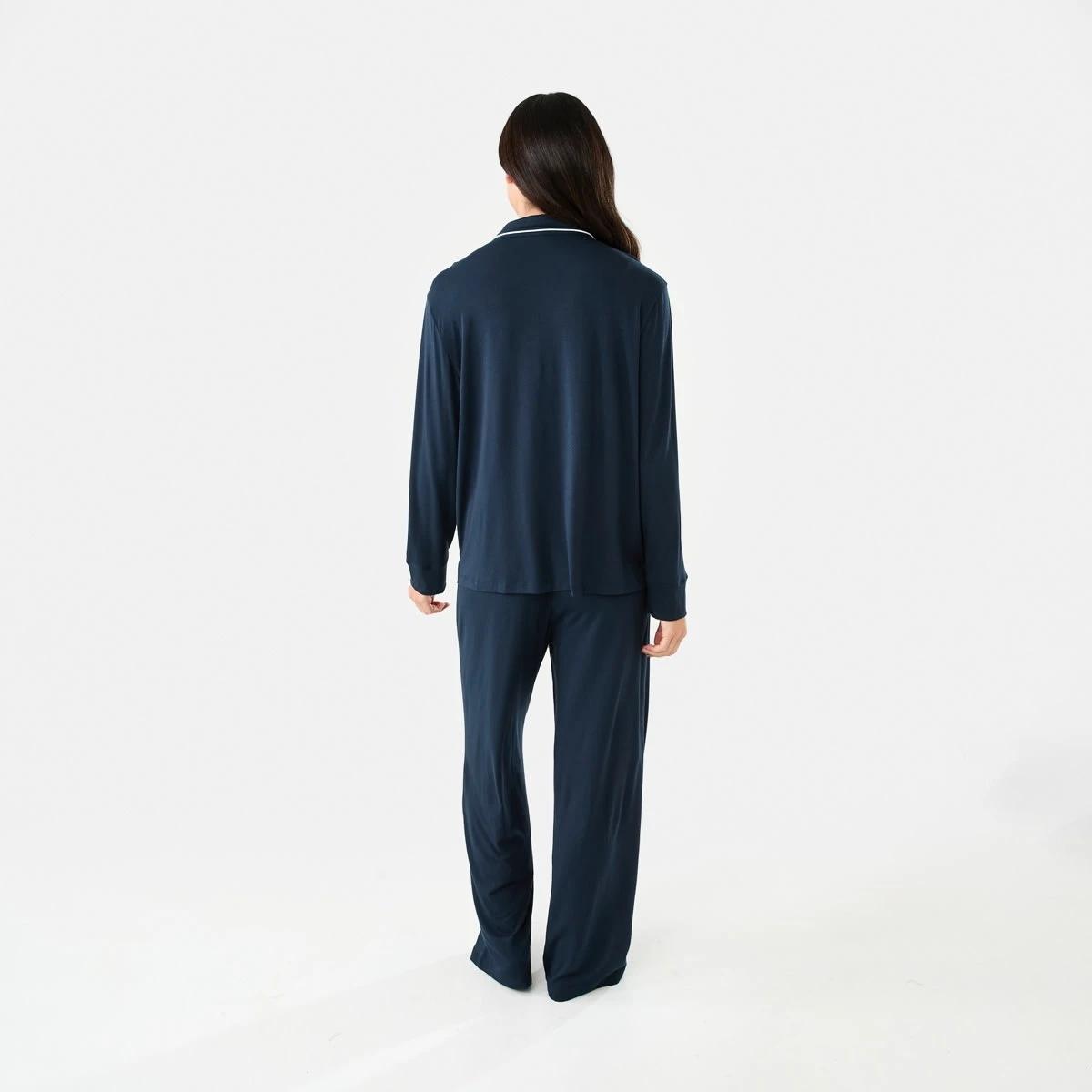 3 Long Sleeve Top and Pants Comfort Pyjama Set MIDNIGHT, 3 of 8