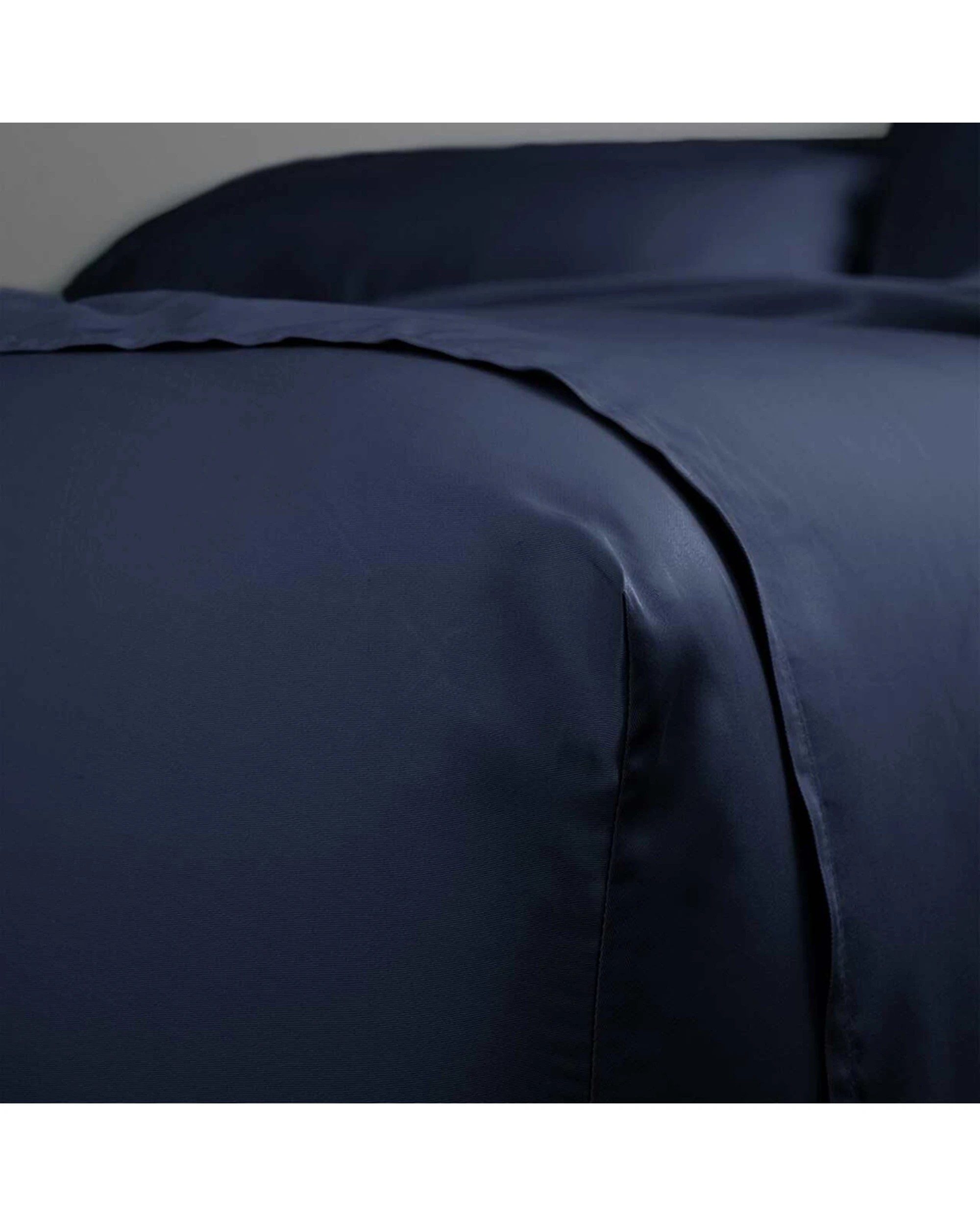 3 Canningvale Luxury Lustro Bamboo Viscose Bed Sheet Set - Super King Bed - Blue, 3 of 3