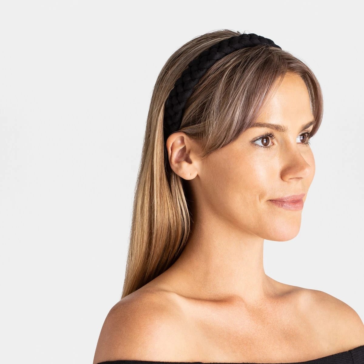 3 Braided Headband - Black, 3 of 5