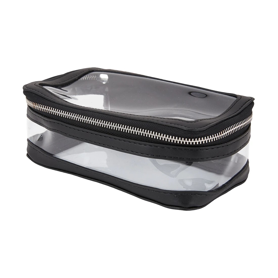 1 Polyurethane Clear Rectangle Bag - Black, 1 of 7