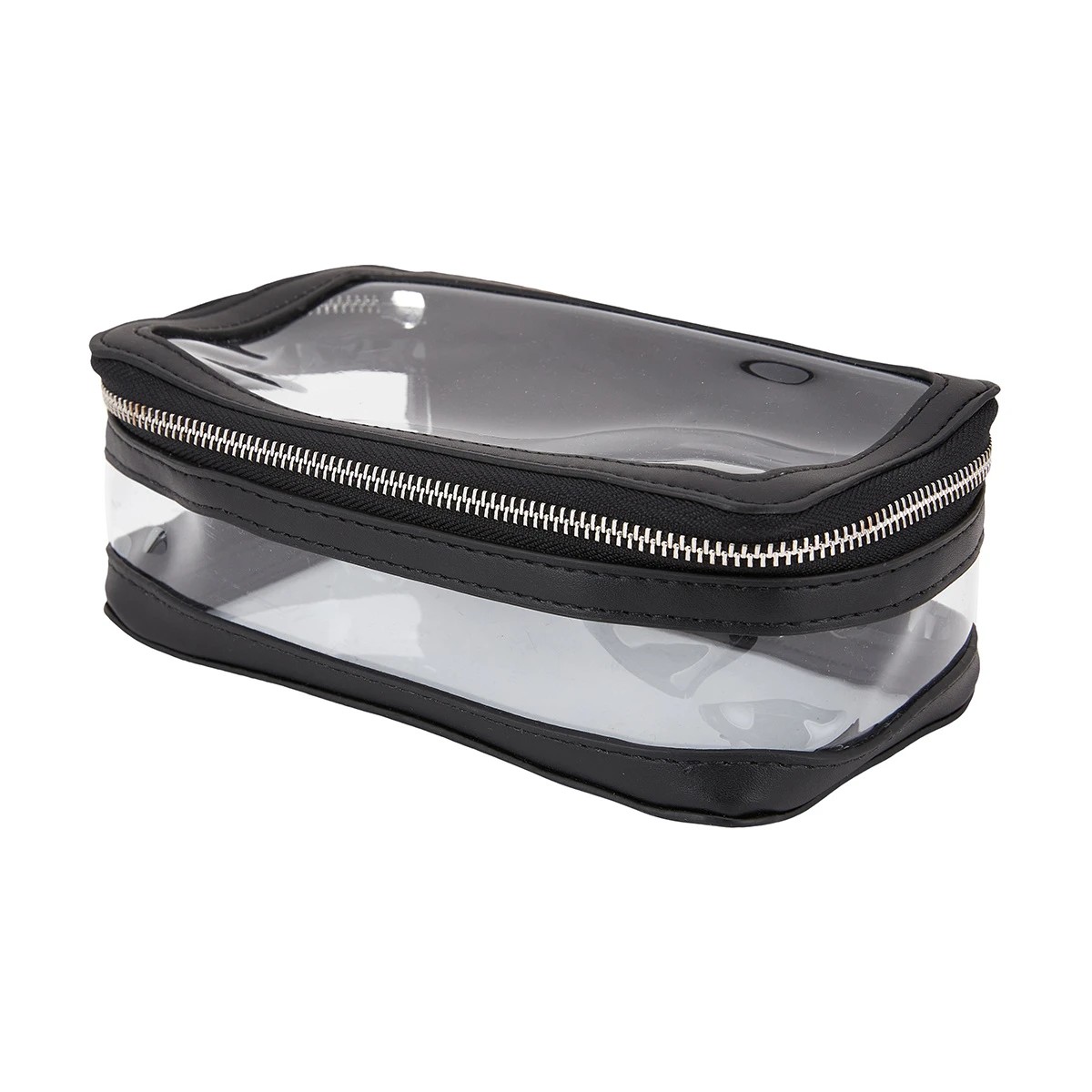 1 Polyurethane Clear Rectangle Bag - Black, 1 of 7