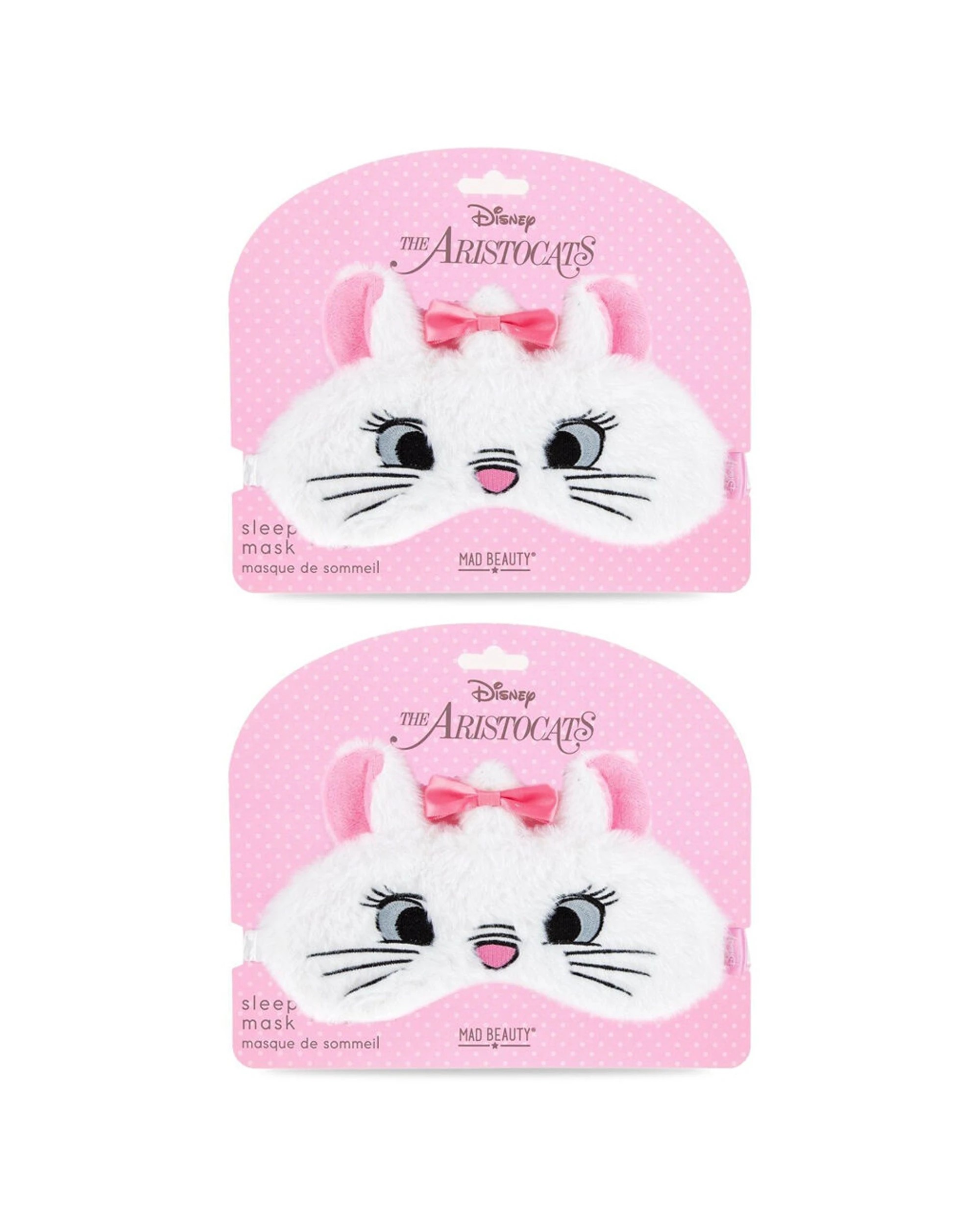 1 Disney The Aristocats Marie Soft Plush Sleep Face Mask 2PK - Multi, 1 of 3
