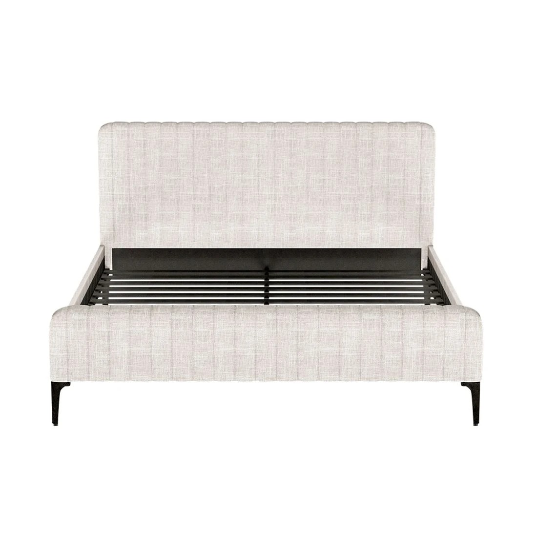 3 Artiss Bed Frame Queen Size  AMMY - Beige, 3 of 7