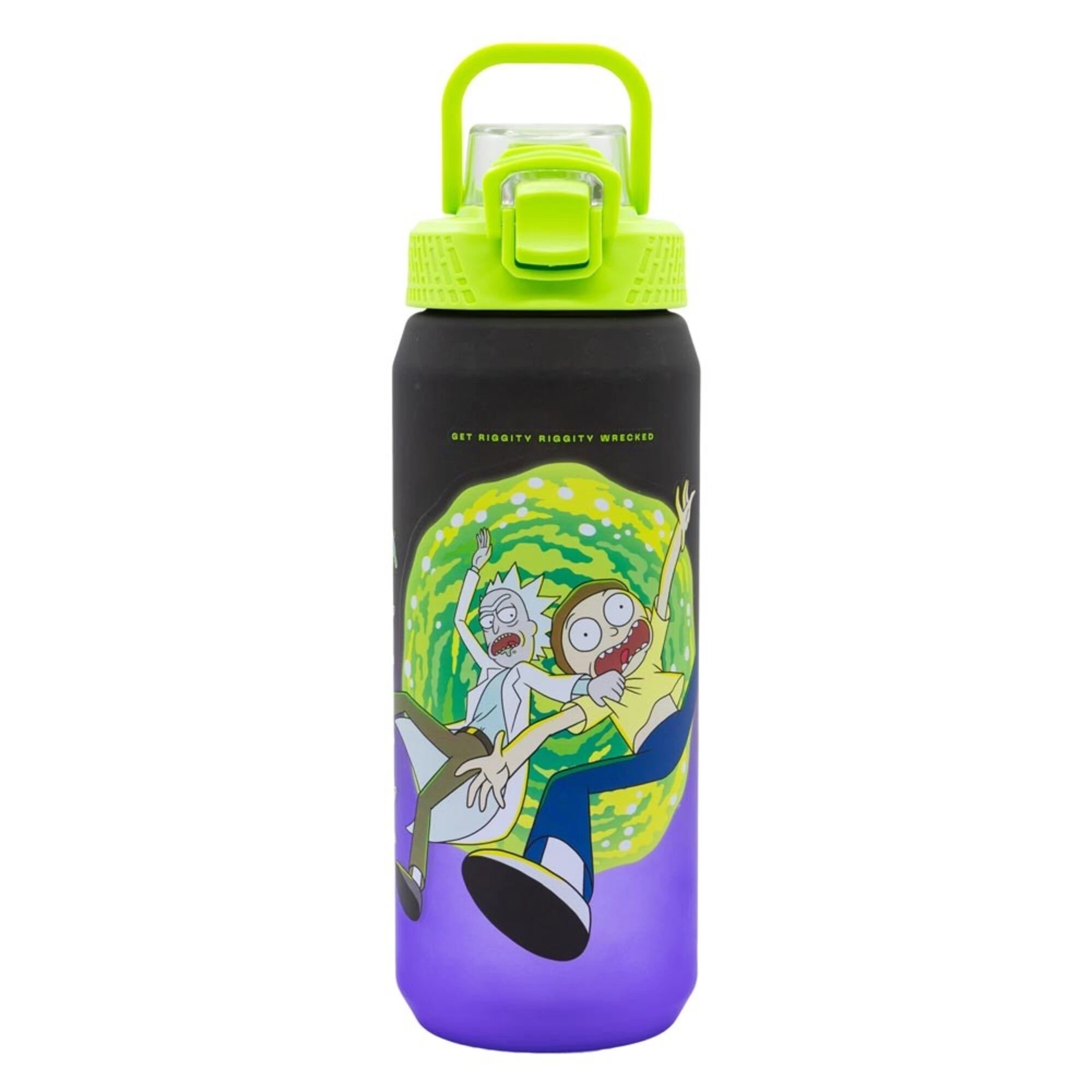 1 Rick and Morty - Portal 1.5L Sports Bottle - Black,Purple, 1 of 2