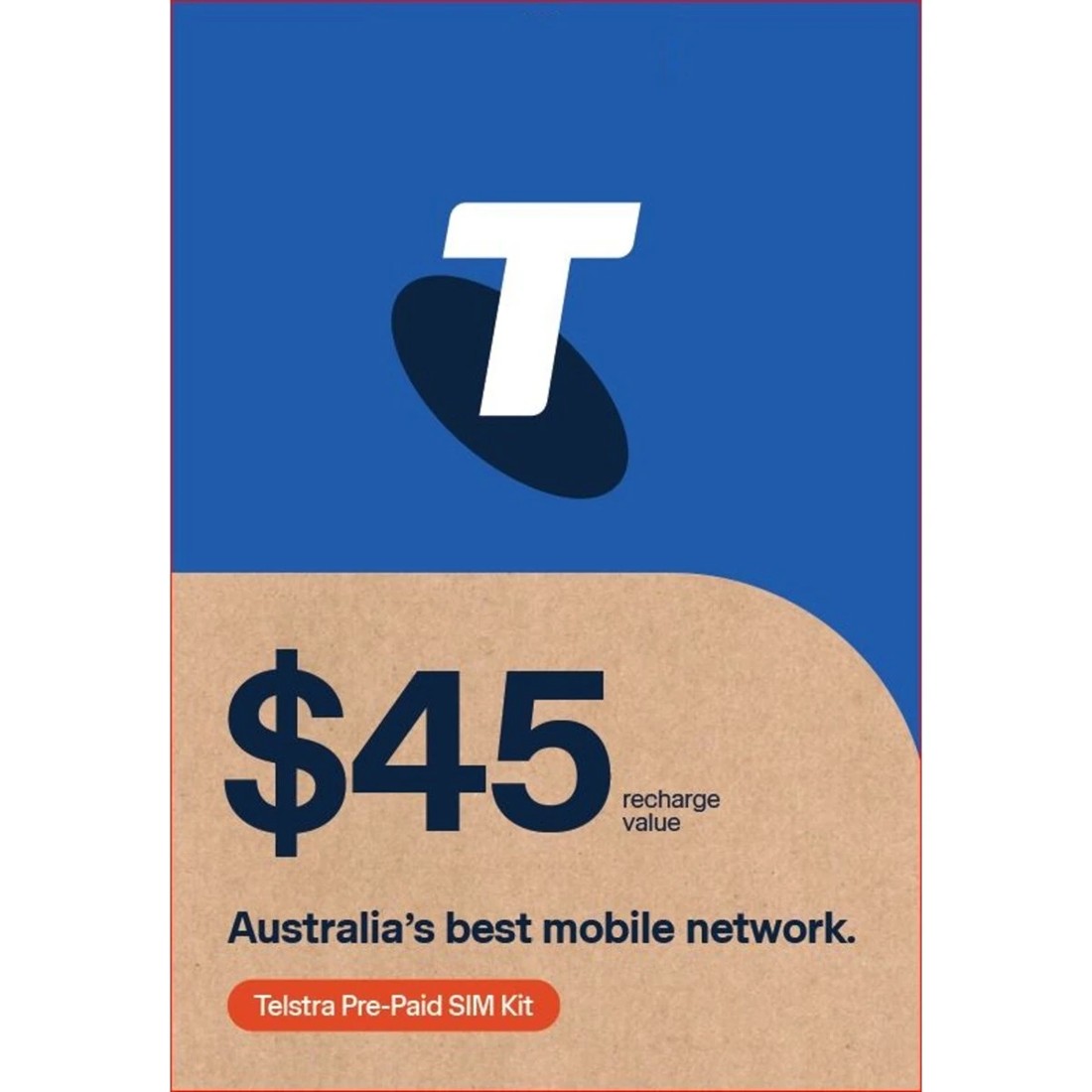1 Telstra $45 Pre-Paid SIM Kit, 1 of 1
