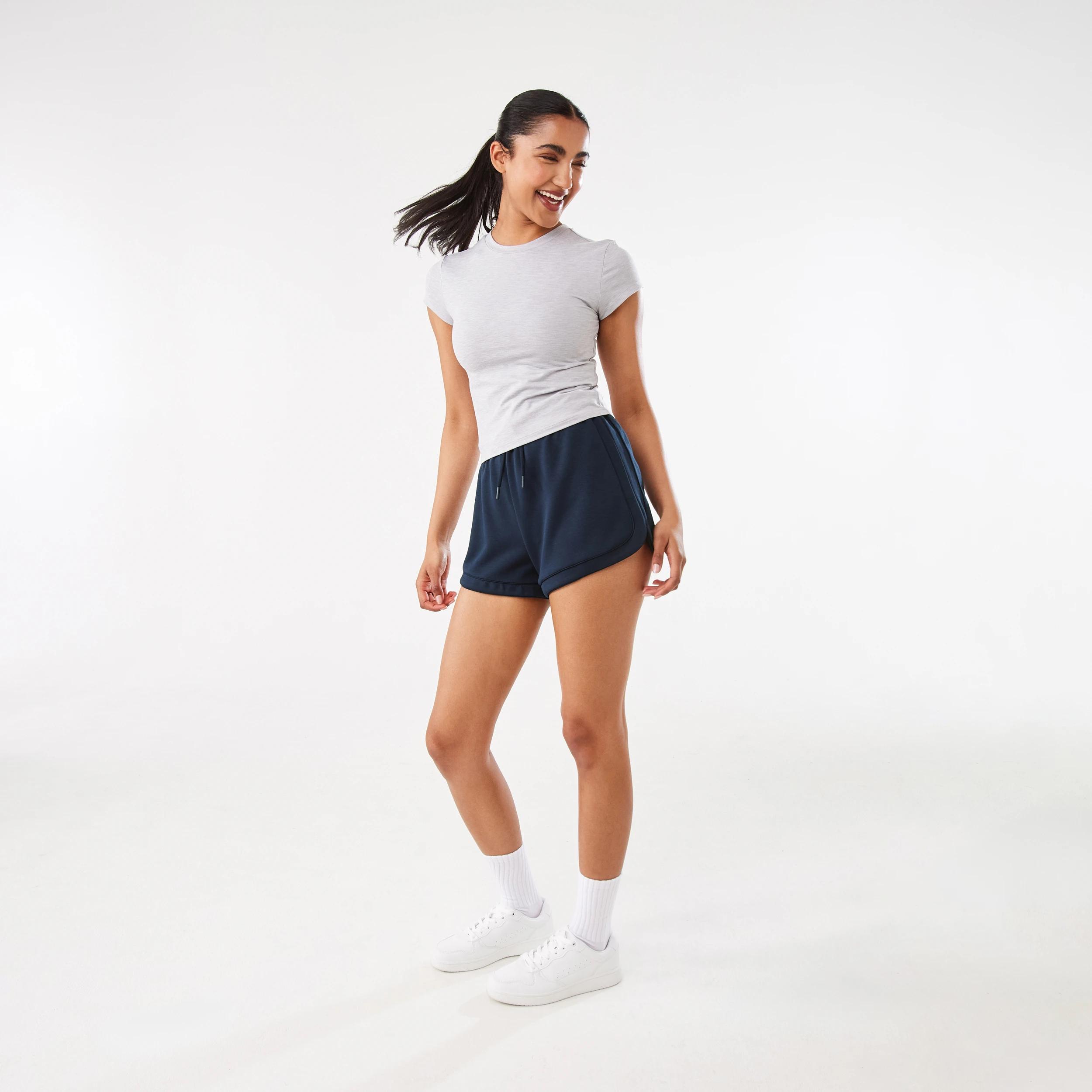 3 Active Womens Soft Touch T-shirt SOFT GREY MARLE, 3 of 7