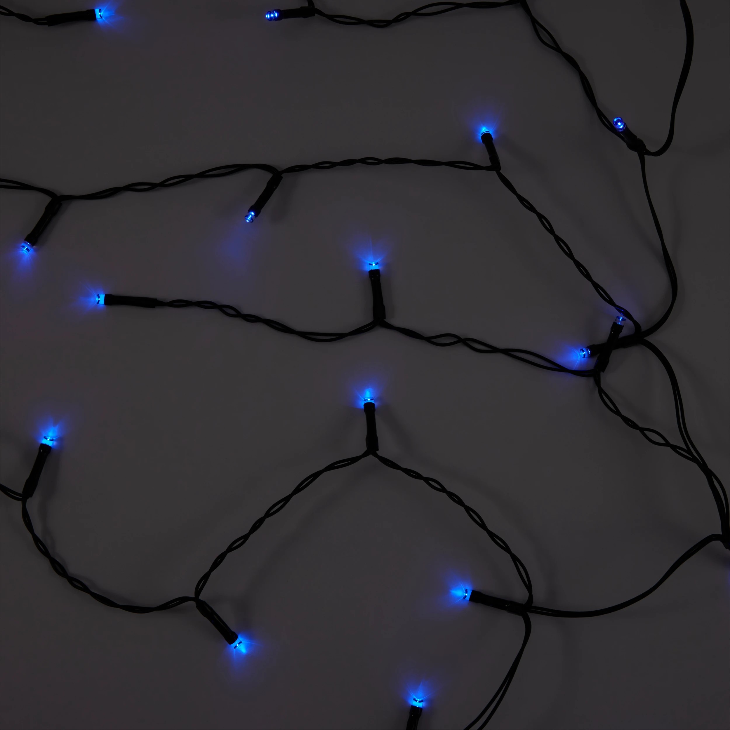 1 Solar Powered 200 LED Blue Icicle String Lights, 1 of 8