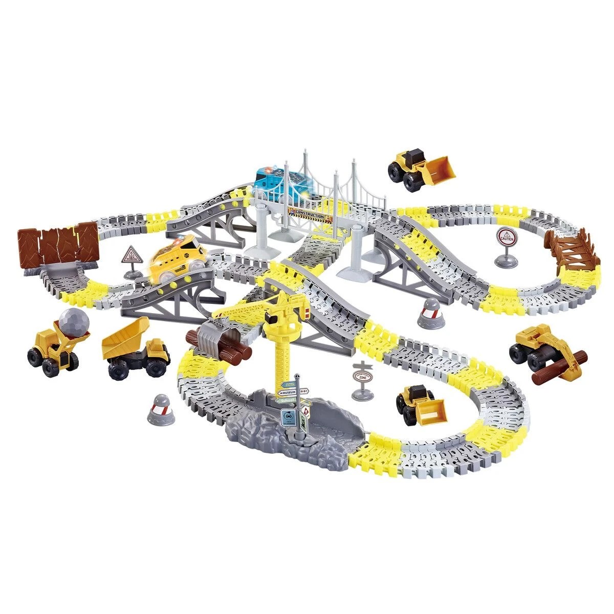 2 AUSWAY Race Track Car Toys Play Set Construction Truck Electric Vehicle, 2 of 3