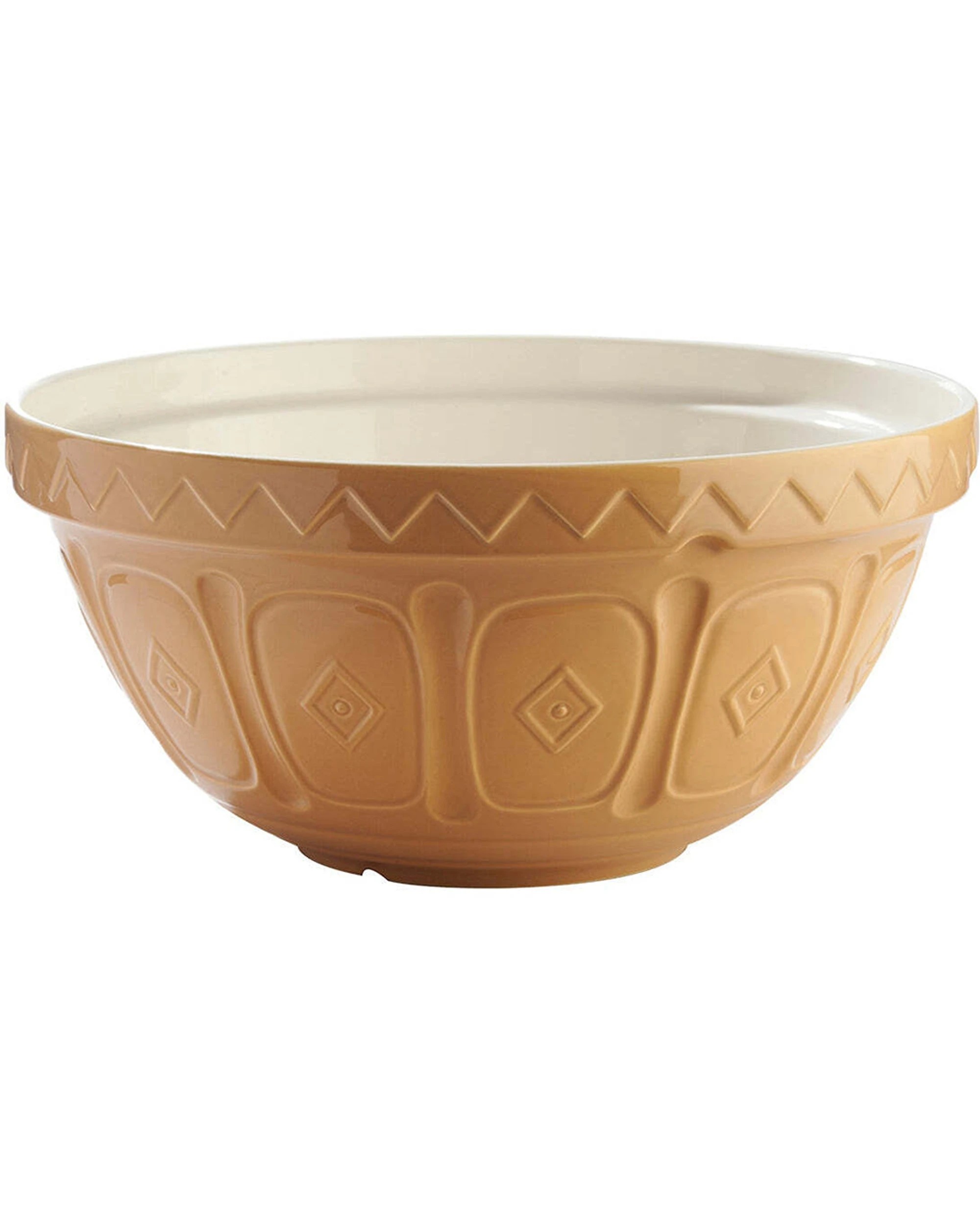 1 Mason Cash Cane Mixing Bowl 33cm 6L Durable Glazed Earthenware Kitchenware - Beige, 1 of 4