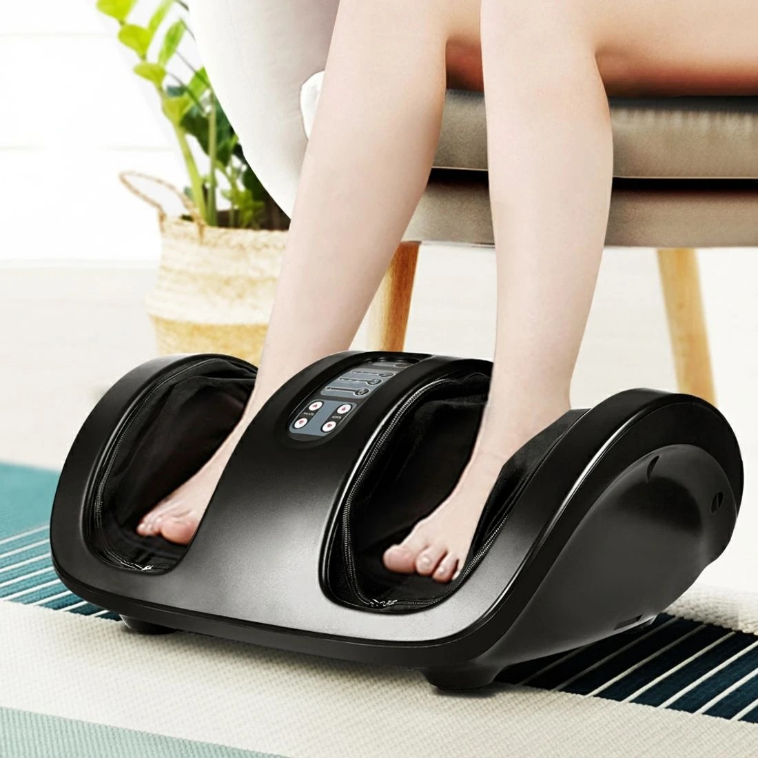 7 Livemor Foot Massager Shiatsu Massagers Electric Roller Kneading Leg - Black, 7 of 7