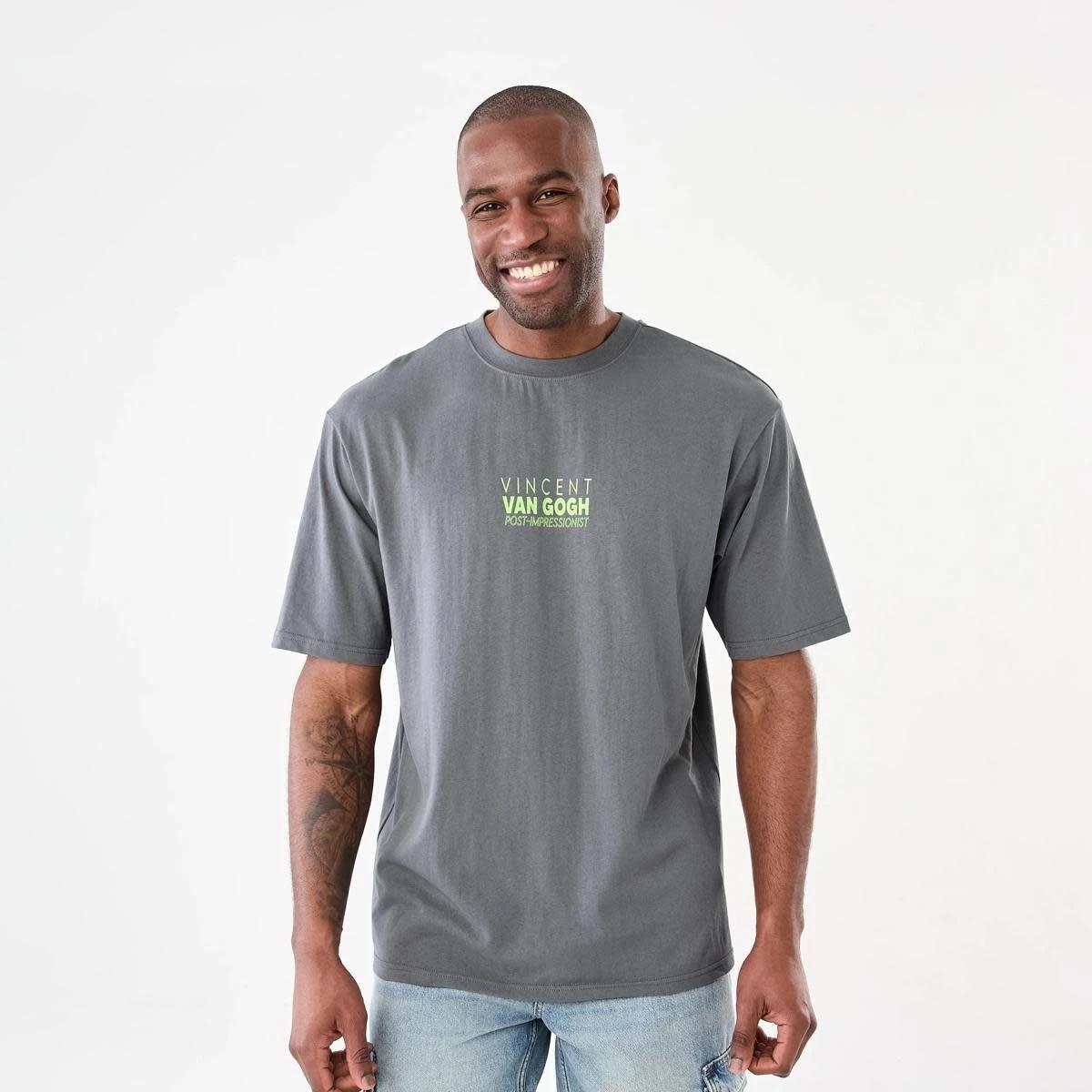 1 Vincent Van Gogh License Oversized T-shirt SEAL GREY, 1 of 6
