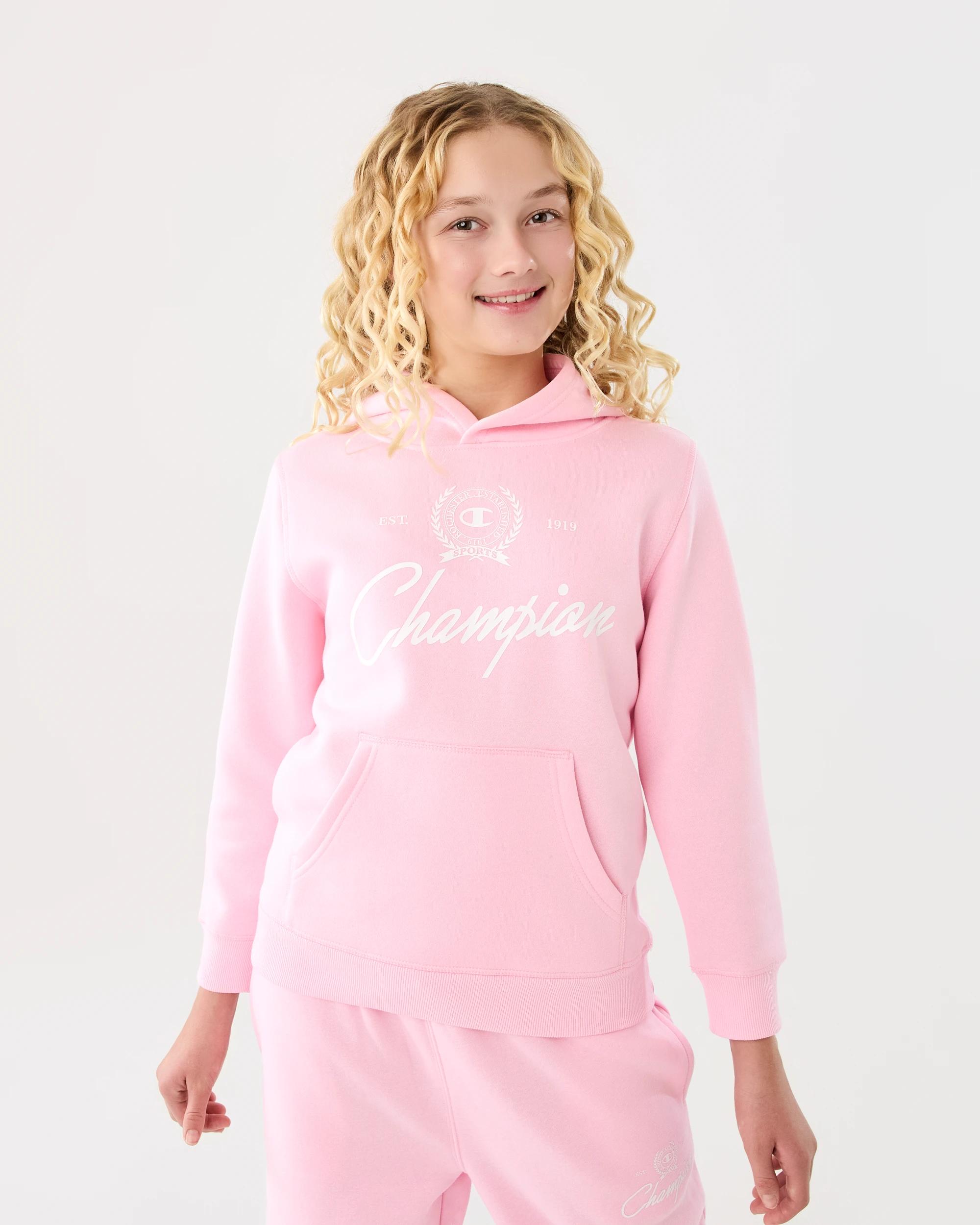 1 Champion Kids Hoodie Rose Pink, 1 of 8