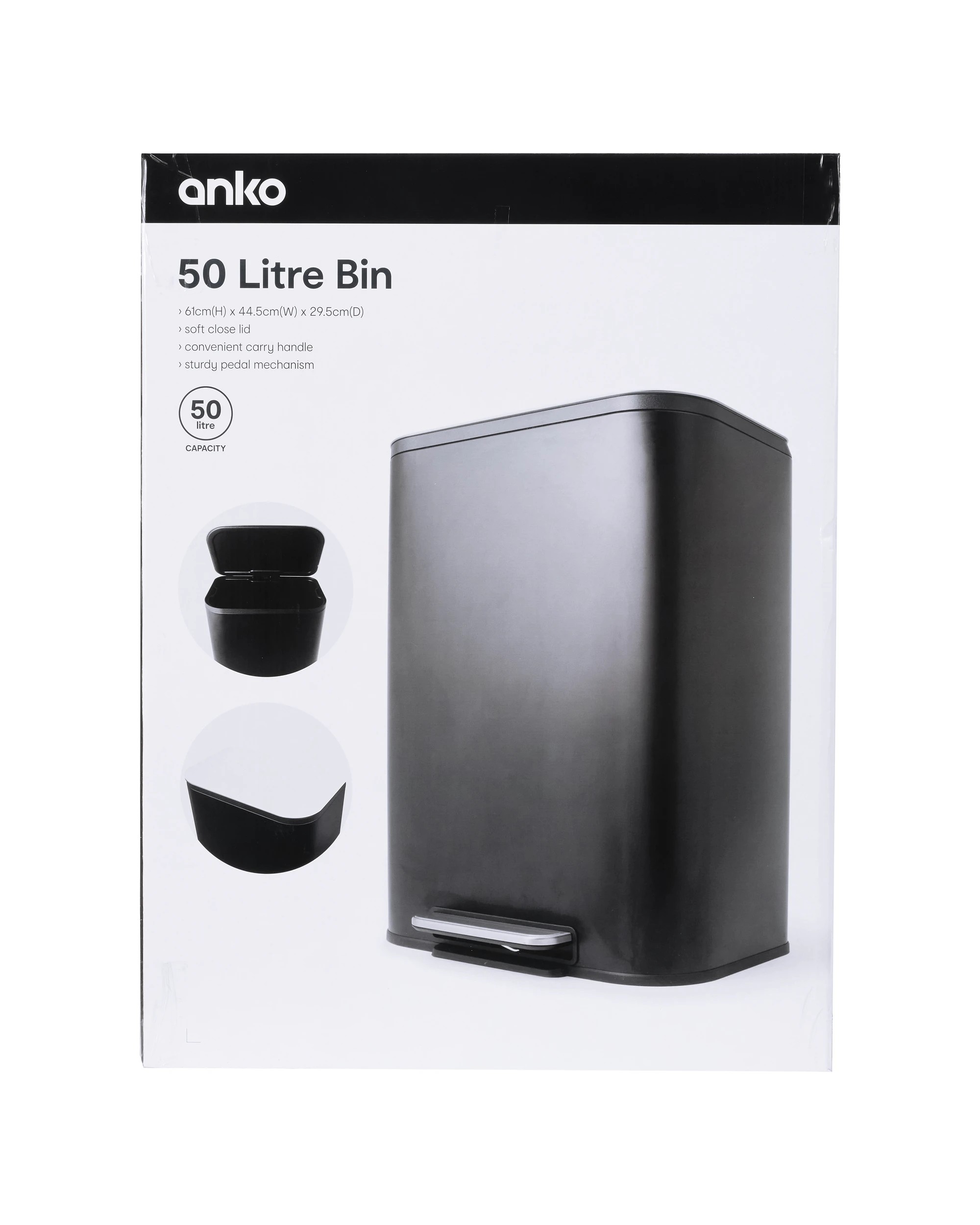 9 50 Litre Bin - Black, 9 of 9