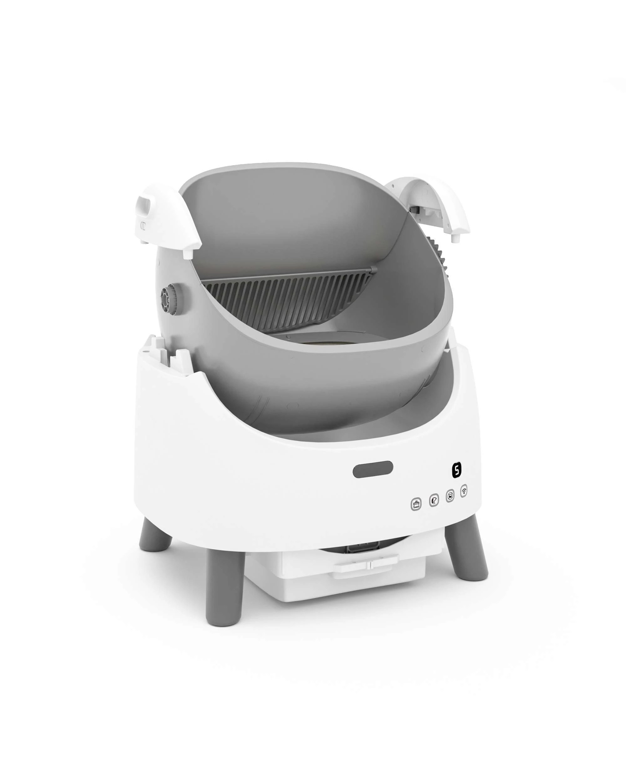 6 Advwin Self Cleaning Cat Litter Box with Litter Mat APP Remote Control, 6 of 8