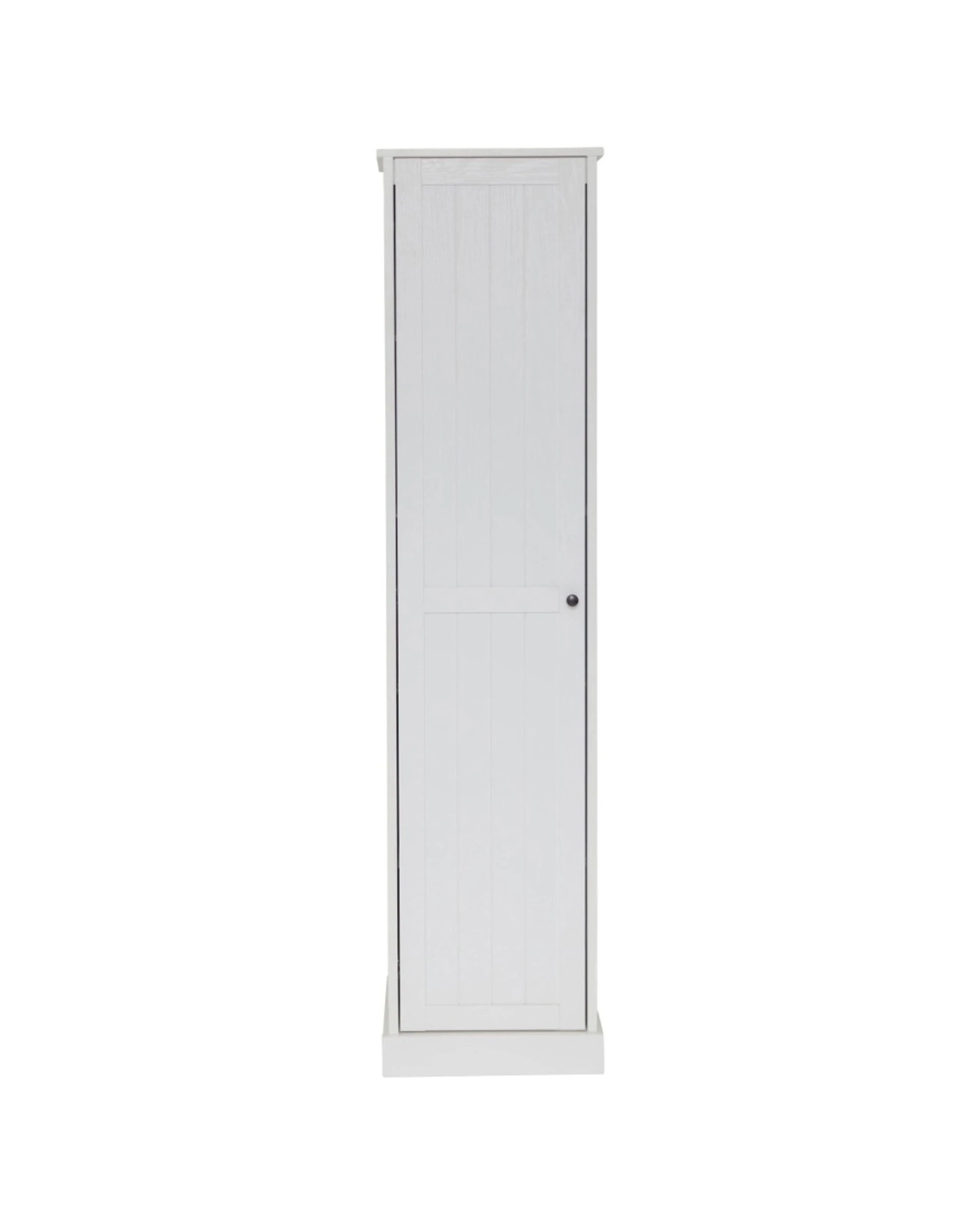 1 Alpine Bay Hamptons 1 Door 5 Tier Shelf Multipurpose Cupboard Storage Unit - White, 1 of 9