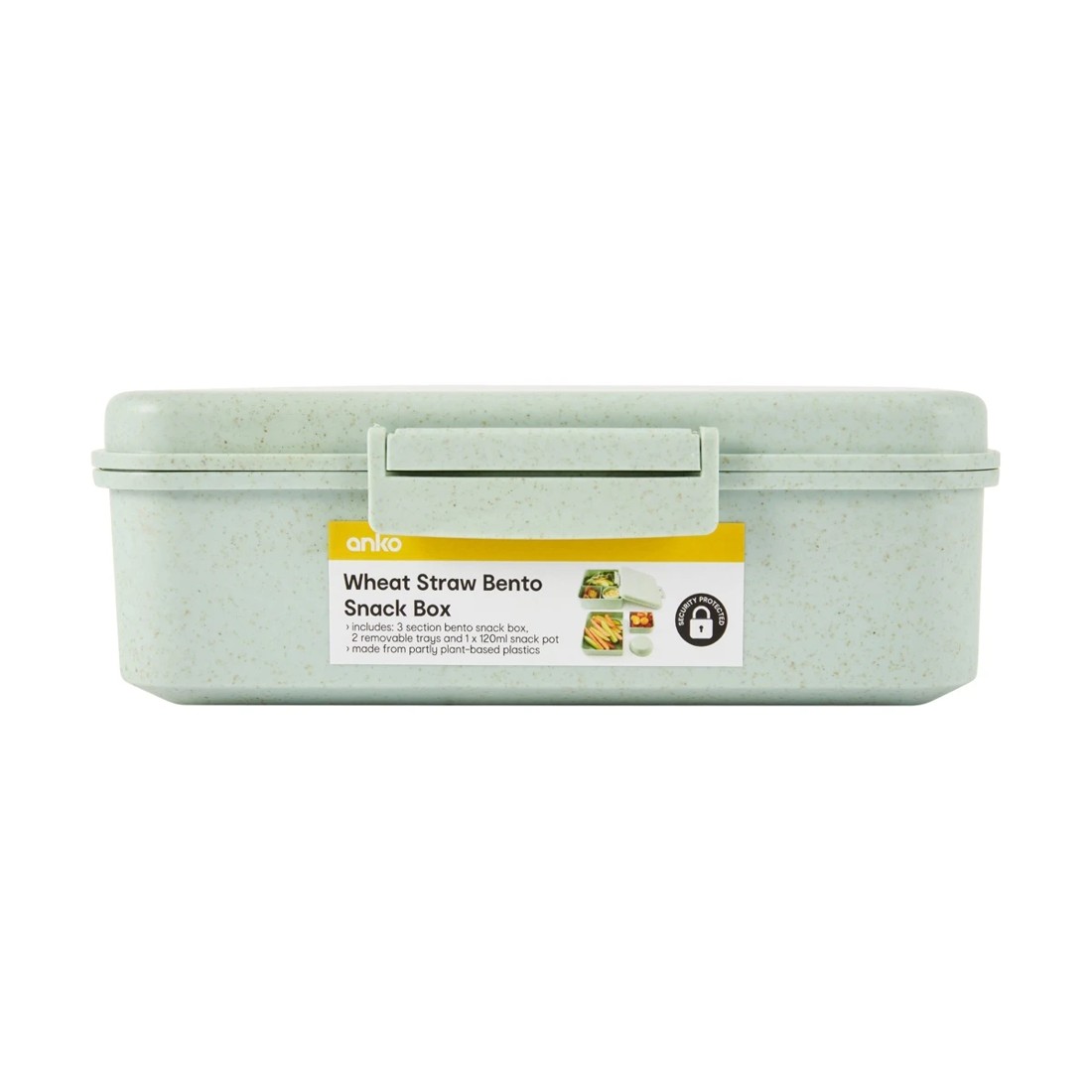 10 Sage Wheat Straw Bento Snack Box, 10 of 10