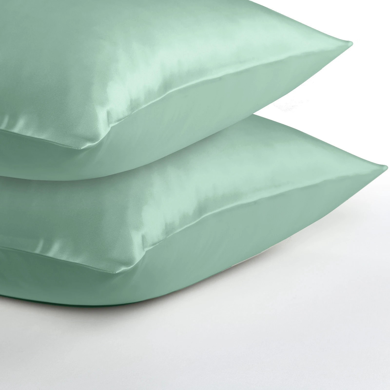 6 Royal Comfort Mulberry Soft Silk Luxurious Hypoallergenic Pillowcase Twin Pack - Green, 6 of 10