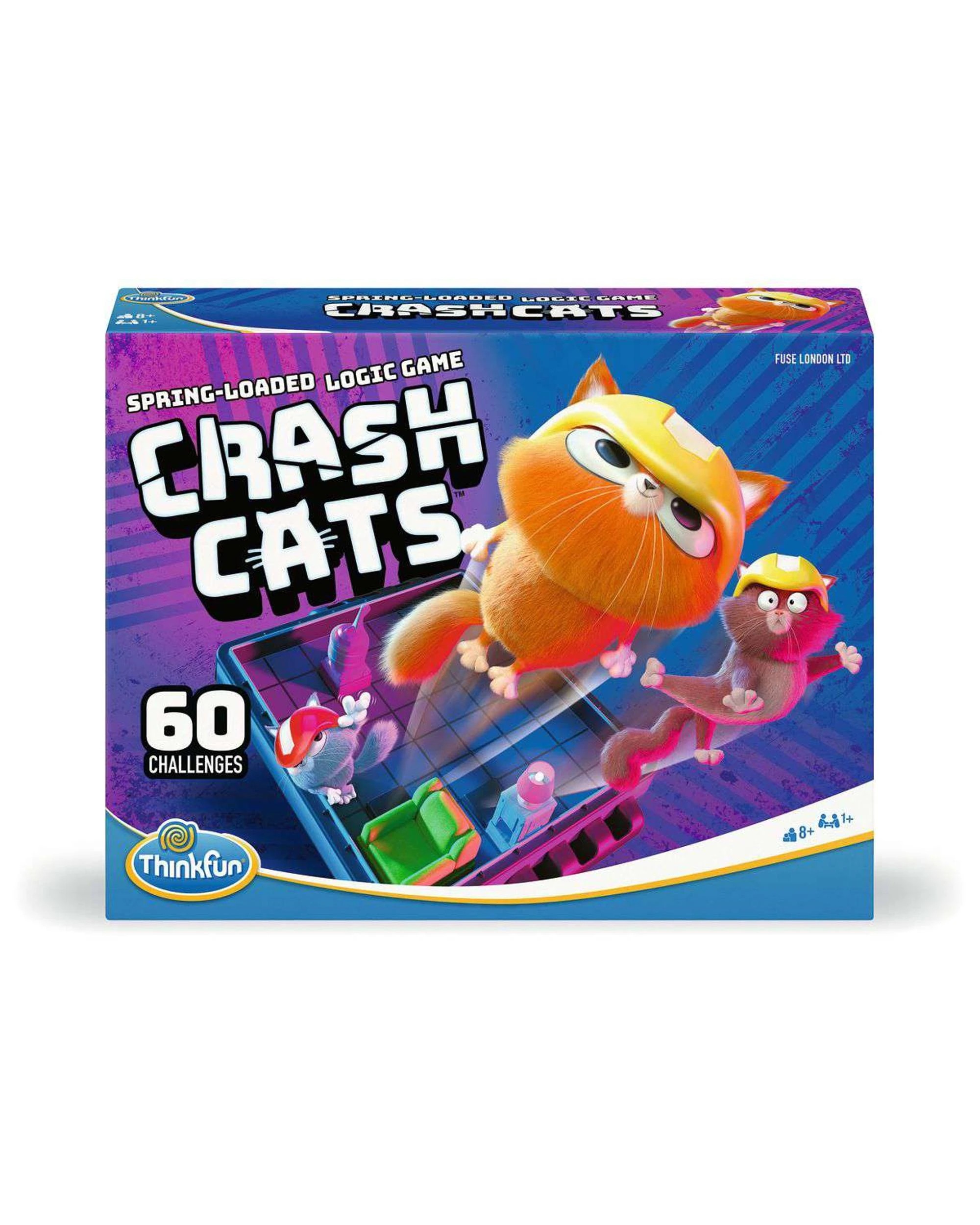 2 ThinkFun Crash Cats Challenge Puzzle Game, 2 of 3
