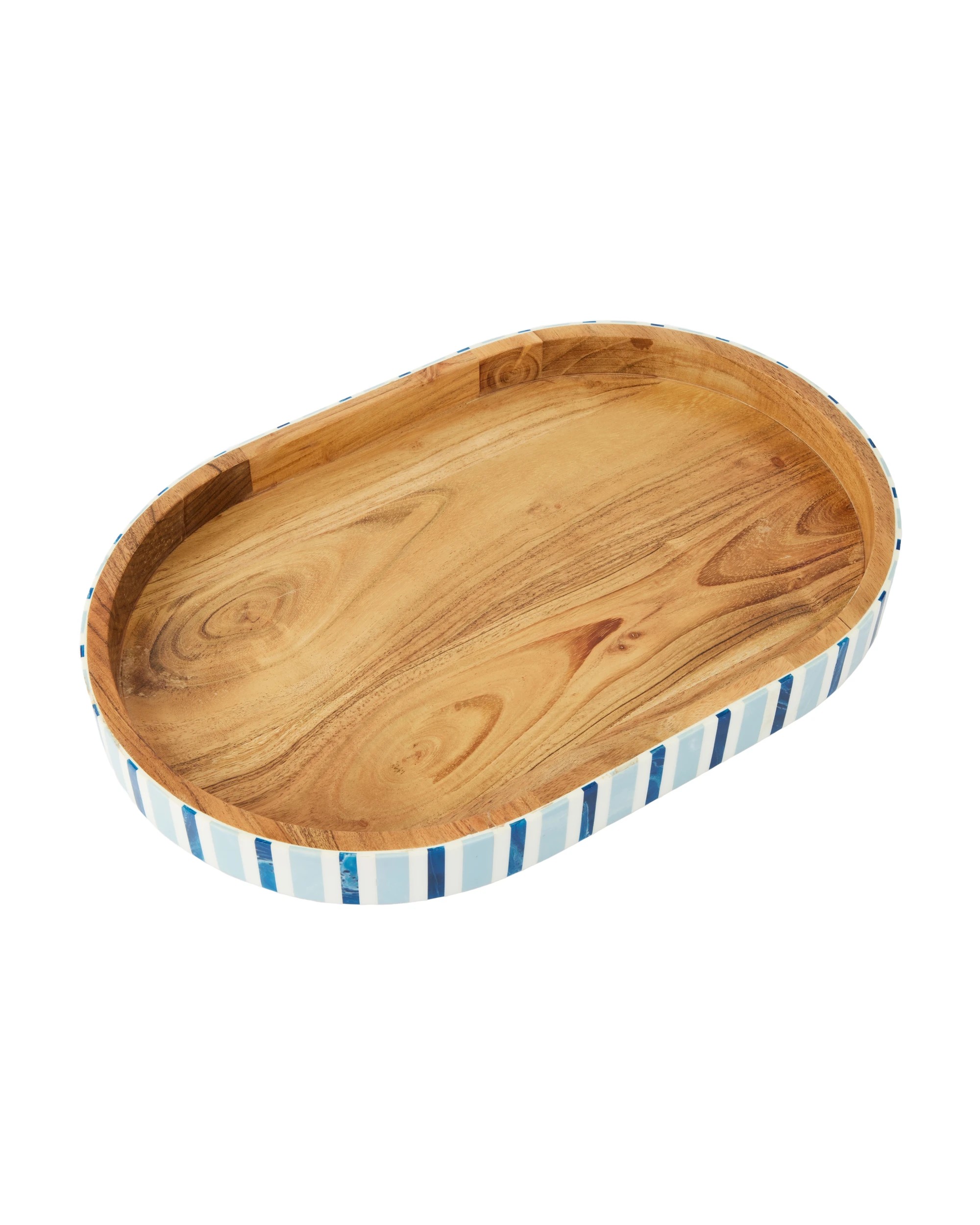 2 Blue Stripe Oval Board, 2 of 5