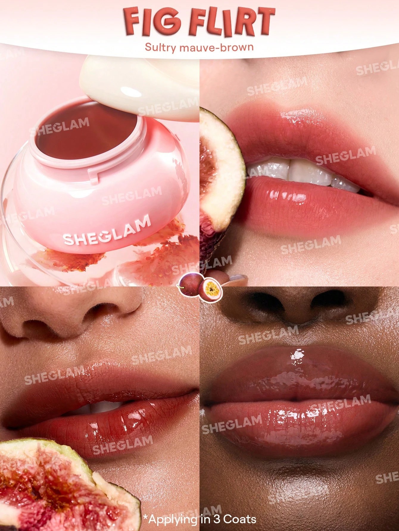 2 SHEGLAM Hydra Jelly Pocket Lip Jam - Fig Flirt, 2 of 7